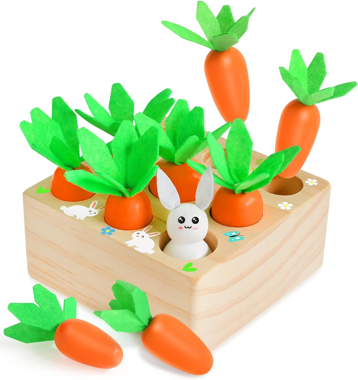 Carrot Harvest Game Wooden Toys*