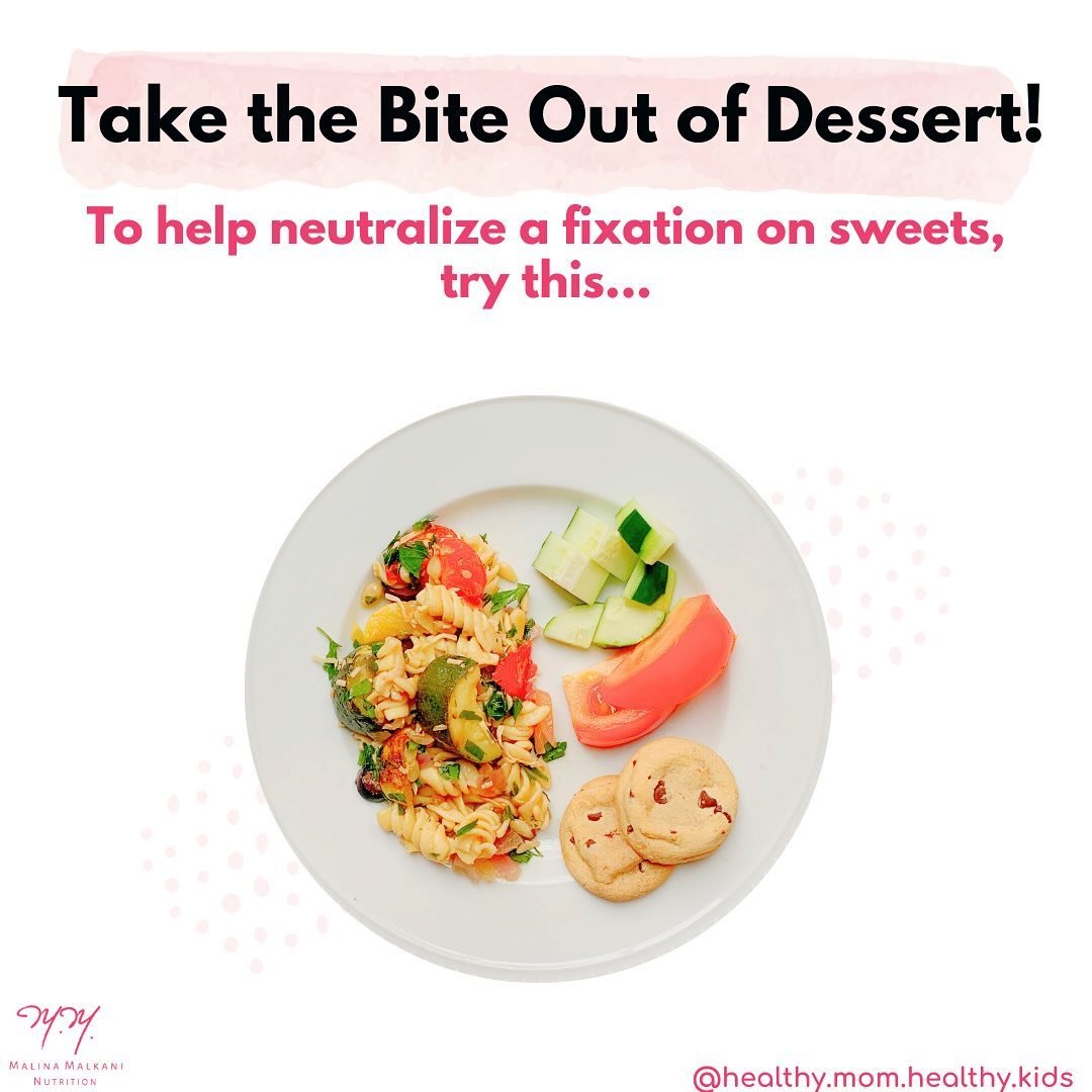 SAVE and SHARE if mealtimes are turning into battles over dessert, if your kids seem fixated on sweets, or if they seem to be enduring as few bites of dinner as possible, in order to get to dessert!⁠
⁠
Earlier this week on @goodmorningamerica, I had 