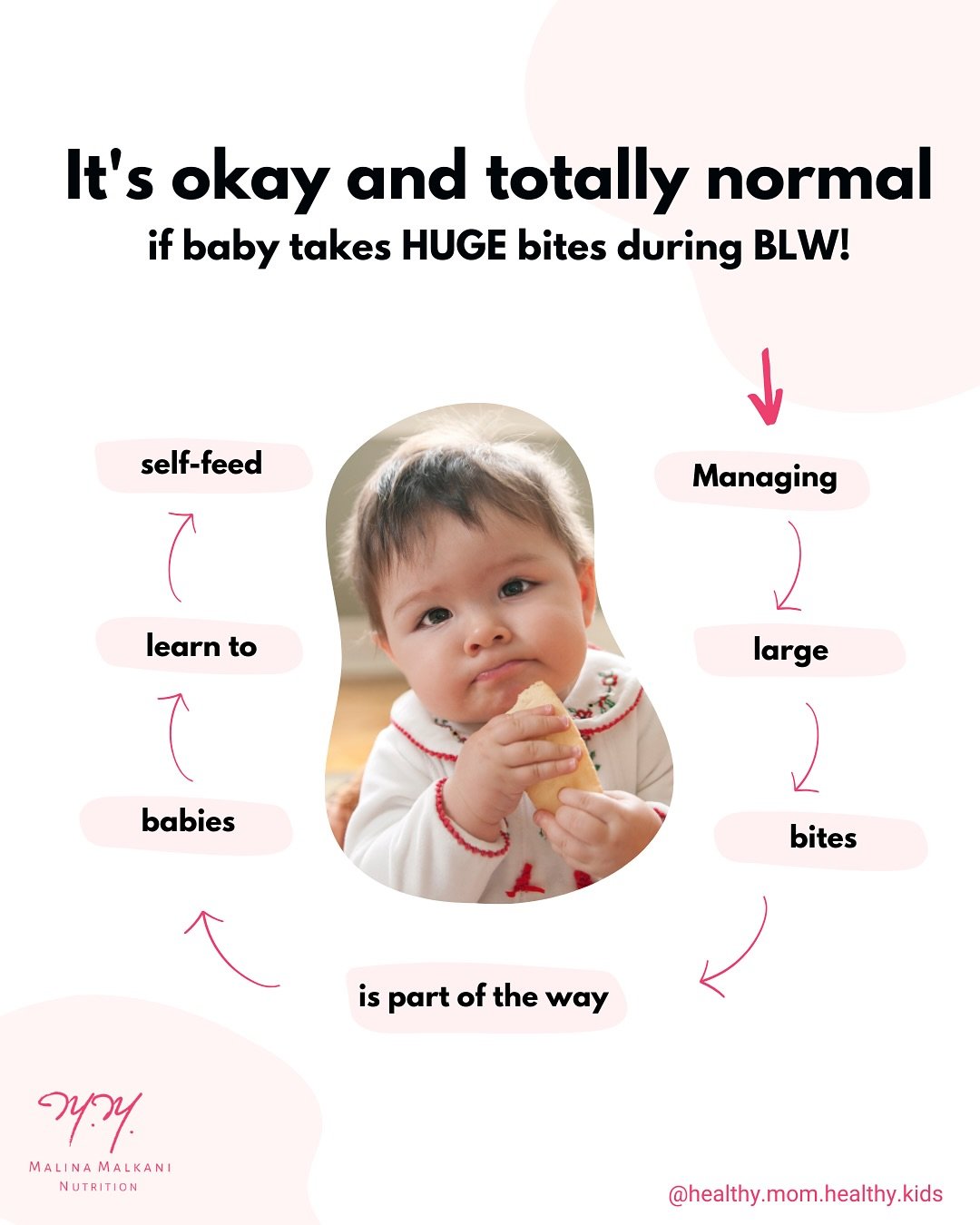 Hands up if you get concerned when your bub takes a really enormous bite! 🙋🏻&zwj;♀️ ⁠⁠
⁠⁠
I&rsquo;m Malina btw, dietitian, author and single mom of 3, specializing in nutrition for moms, babies &amp; kids⁠ 💕⠀⁠⁠
⁠⠀⁠⁠
One of my fave things about run
