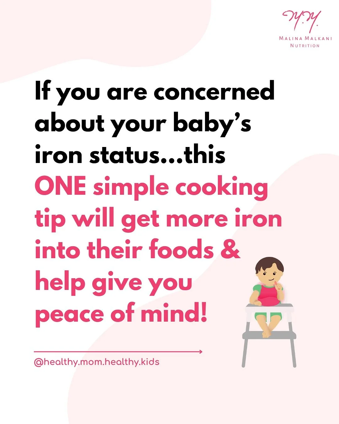 Worried about your baby&rsquo;s iron intake? You&rsquo;re not alone; iron plays a big role in baby&rsquo;s growth, brain development, and immune health. 💪⁠
⁠
One super simple way to boost iron (for the whole fam!) is cooking in cast iron pots and pa