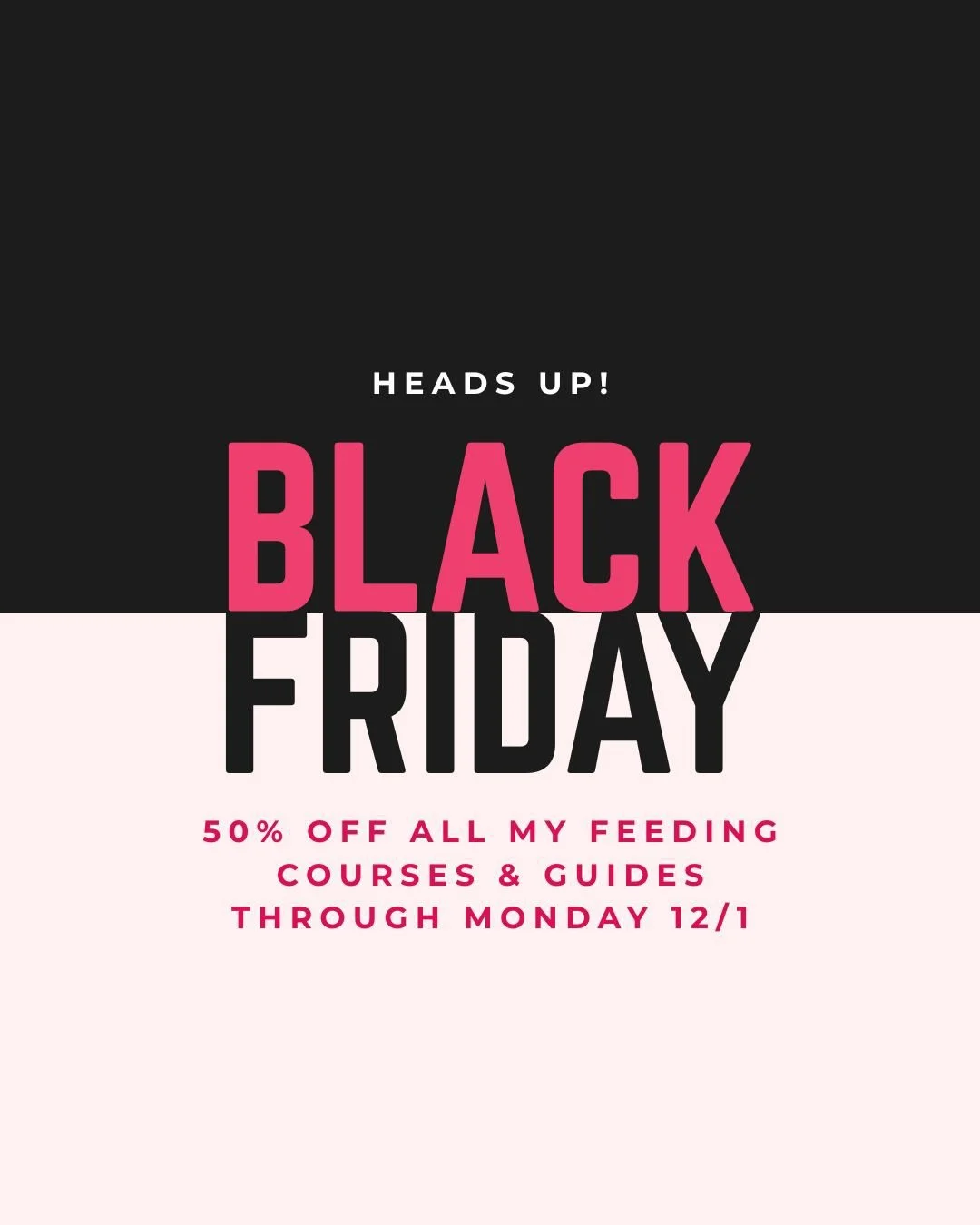 💫 If you&rsquo;ve been eyeing any of my BLF or picky eating feeding courses or guides (see descriptions below), now is the time to pounce! ⁠
👉️ Comment #BlackFriday below and I&rsquo;ll DM you the links and discount code. 💫 ⁠
⁠
This is my only sal