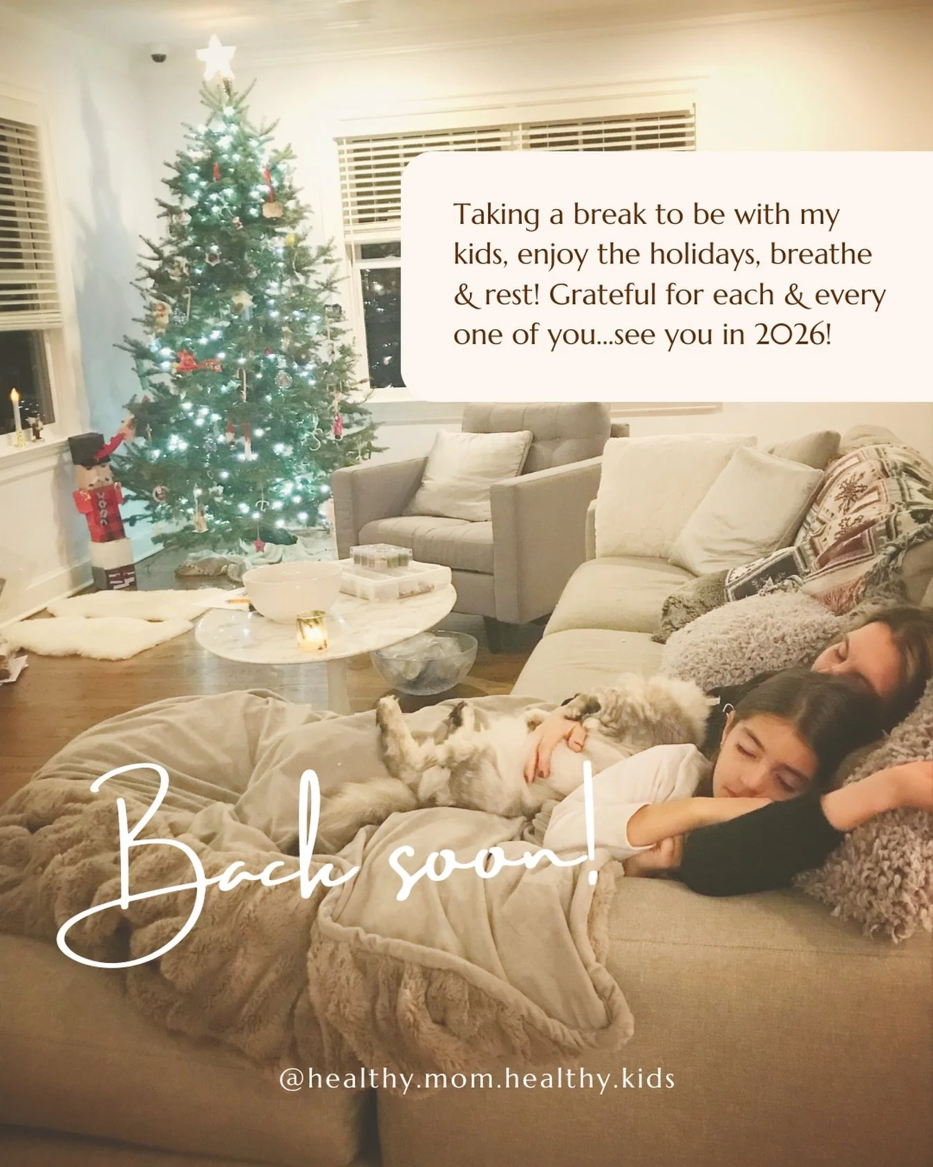 Here&rsquo;s to rest, connection, and a holiday season that feels good for you and your family. ✨ I&rsquo;m signing off for a short break to be with my kids and will be back in the New Year. Thank you for being such an important part of this nutritio