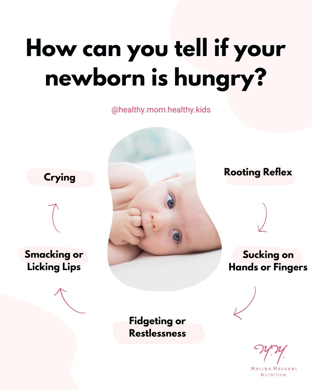 Newborns have their own little ways of saying, &ldquo;Hey, feed me!&rdquo; Learning to spot these hunger cues right away can help you respond before they&rsquo;re too upset to eat calmly ✨⁠
⁠
Here are some top hunger cues to watch for:⁠
⁠
👀 Early si