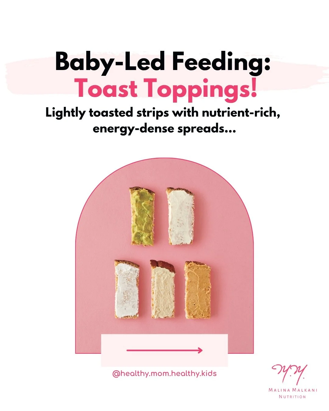 🍞👶 Wondering what to put on toast for your little one during baby-led weaning? Toast is a fantastic way to introduce new flavors and textures while helping babies practice those self-feeding skills! 🙌⁠
⁠
Here are a few safe, nutritious, and allerg