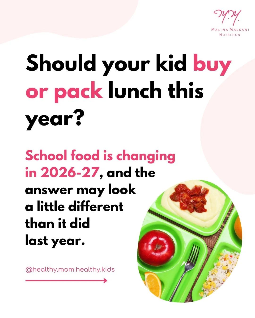 Comment #LUNCH below and I&rsquo;ll DM you my latest article, which breaks down the changes happening this school year, what to look for on your school&rsquo;s menu, and tips to help you think about the decision to buy or pack without overthinking. x