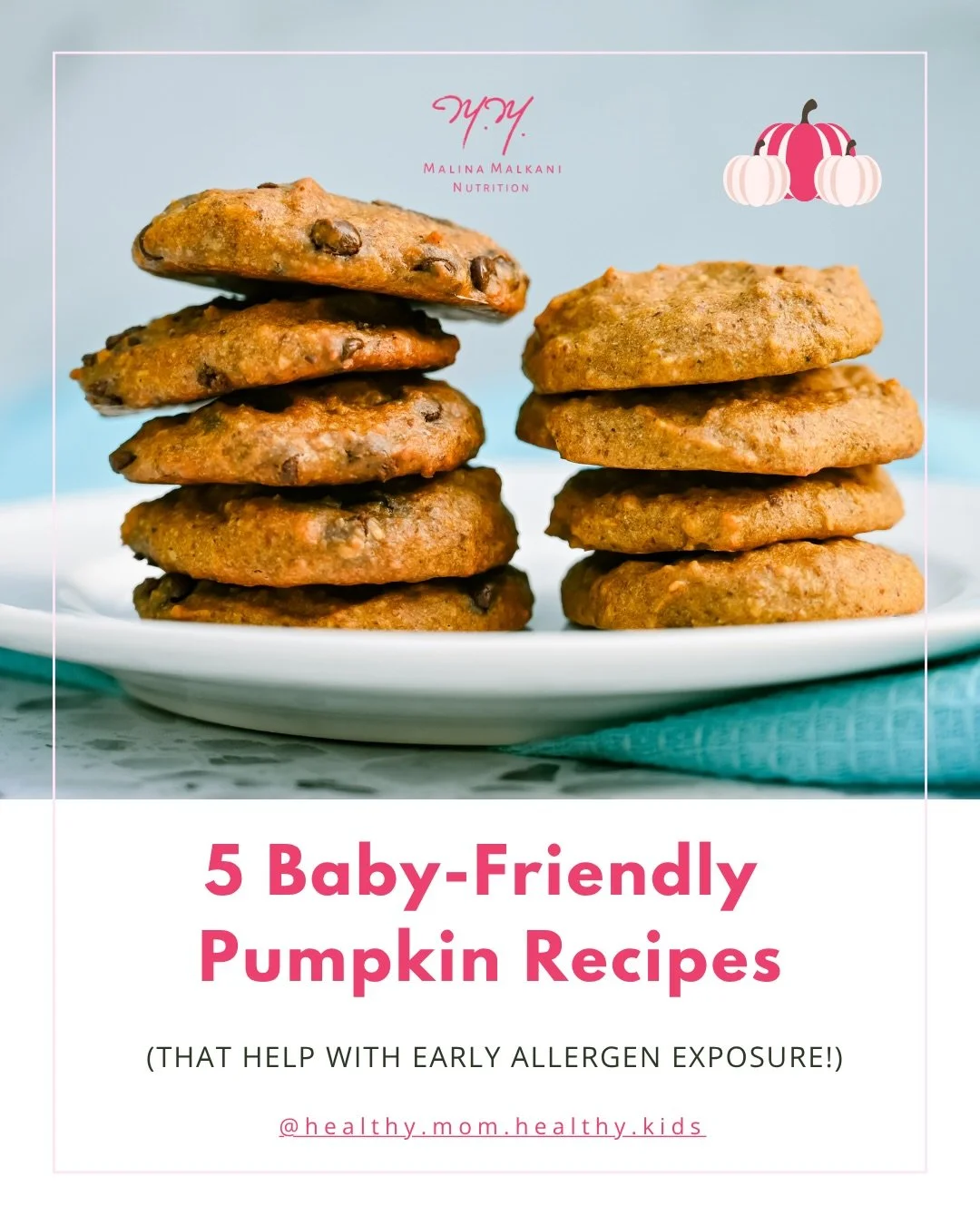 It&rsquo;s that time of year! 🎃 Babies should be able to get in on the pumpkin-mania too 😆 Comment #pumpkin below, and I&rsquo;ll DM you my free download: 5 Baby-Friendly Pumpkin Recipes (That Help With Allergen Exposure!) xo Malina ⁠
⁠
#BLW #WhatI
