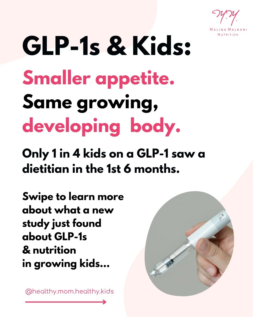 Did you know that some GLP-1 medications are approved for use in children and adolescents? People are often surprised to hear this.⁠
⁠
There may be debate about their use in the pediatric population (I have a lot of thoughts, which I&rsquo;ll share a