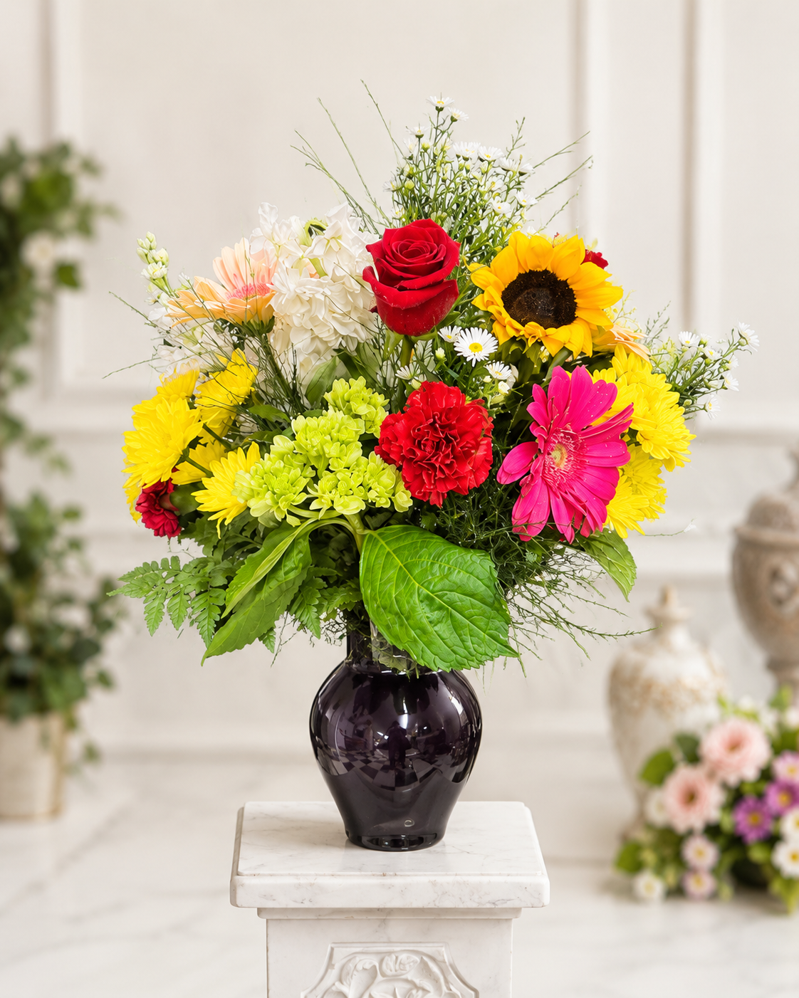 Fresh Flowers w/vase (Lg)
