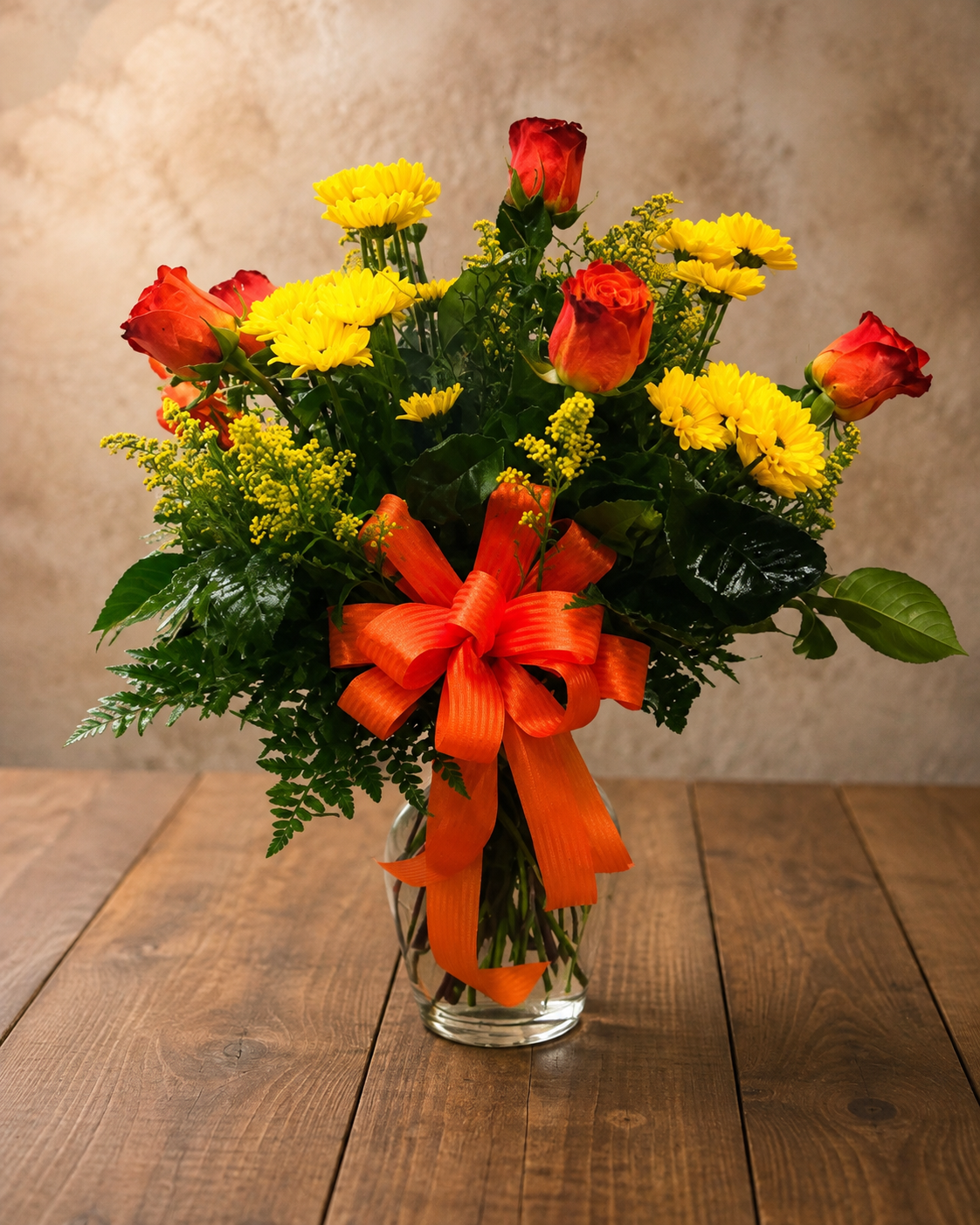 Half-Dozen Orange Roses
