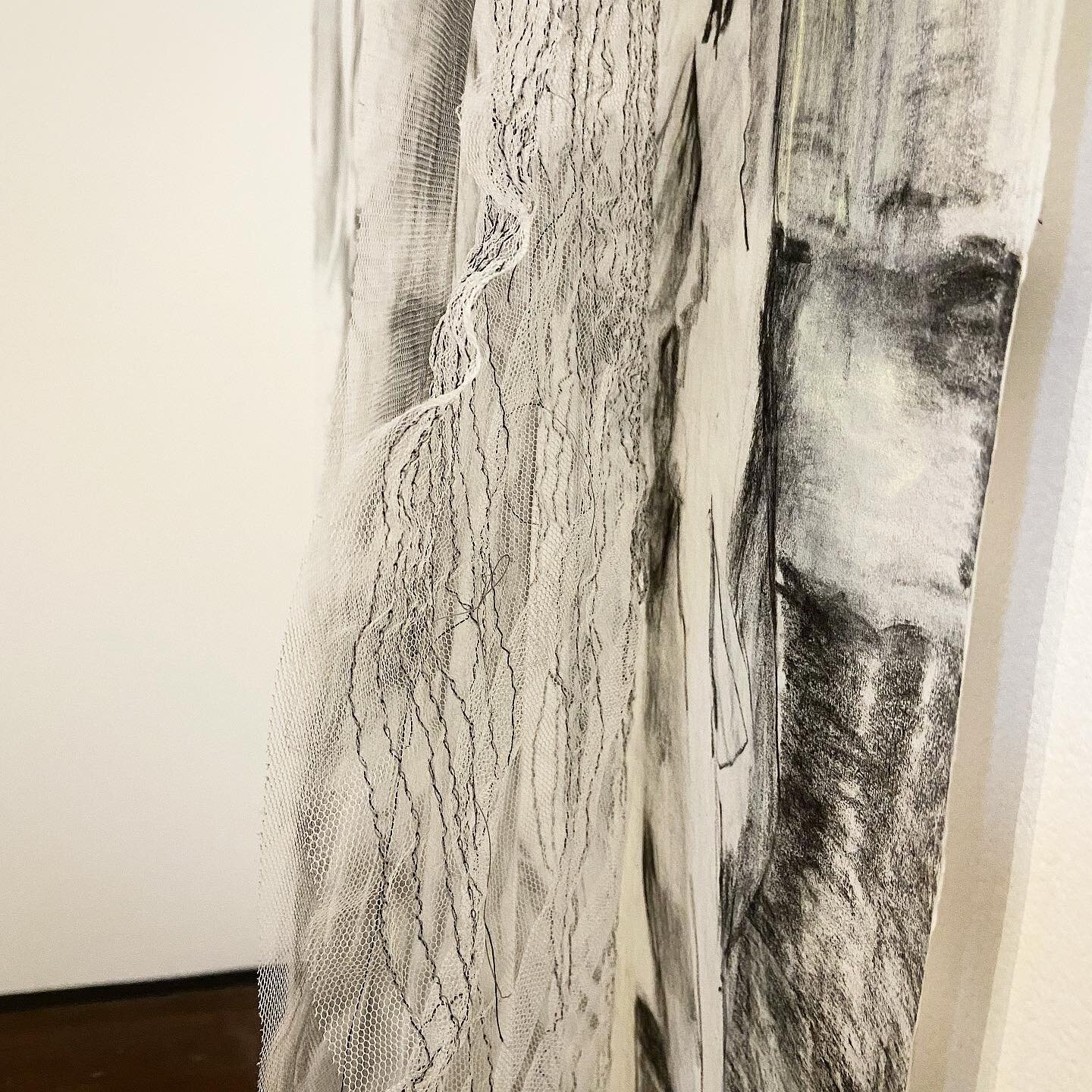 &lsquo;Work of reclamation&rsquo; Today I was fortunate to see Annie O&rsquo;Rourke moving exhibition @abbotsfordconvent.  The way she uses the lightest touch - in painting, drawing and fabric - whispers of past times and the multiple realities of th