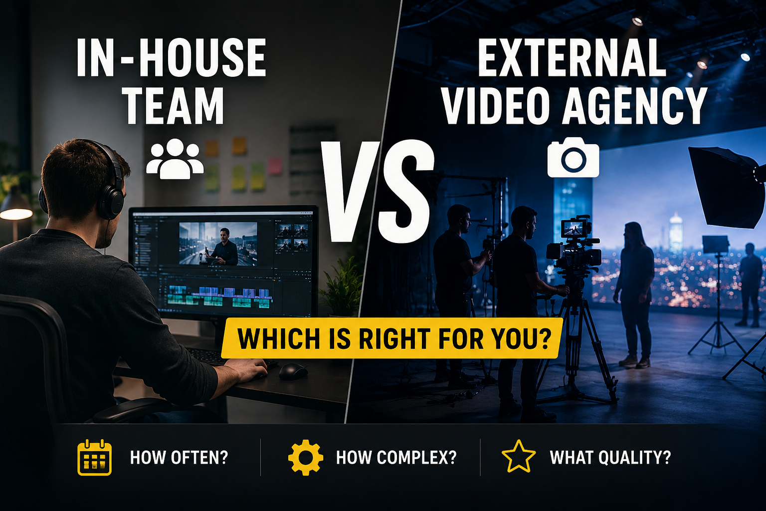 Should You Hire an In-House Team or an External Video Agency?