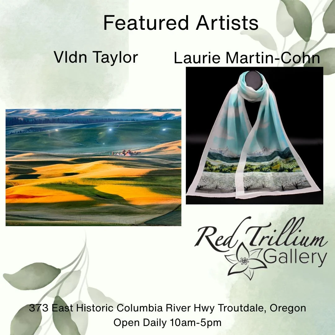 👀 Get a look at this!  Vldn Taylor is one talented photographer as seen in his &ldquo;Fields a Glow&rdquo;. Just imagine this beautiful piece in your office or den!
Our artist, Laurie Martin-Cohn is enamored with the &ldquo;Fruit Loop&rdquo;  in Hoo
