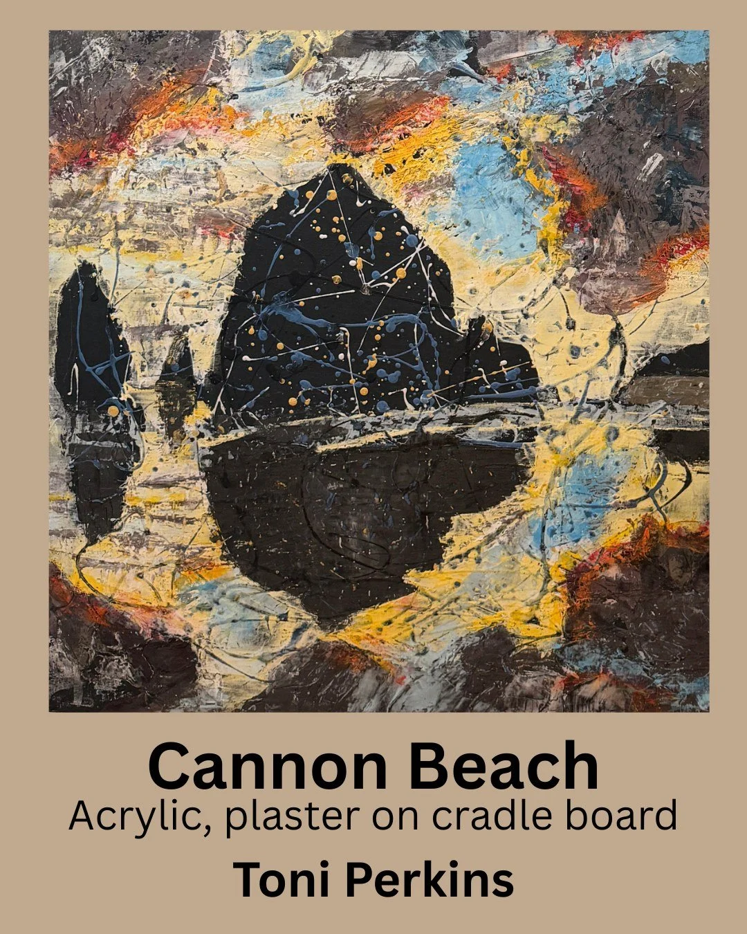 TONI PERKINS has captured the icon of Cannon Beach in a very unique way!  We love this new piece❣️ 

If you are interested in a piece, please call the gallery to learn more about it!
☎️ 503-674-5050 ☎️

We are open daily, 10-5:00, in the East end of 