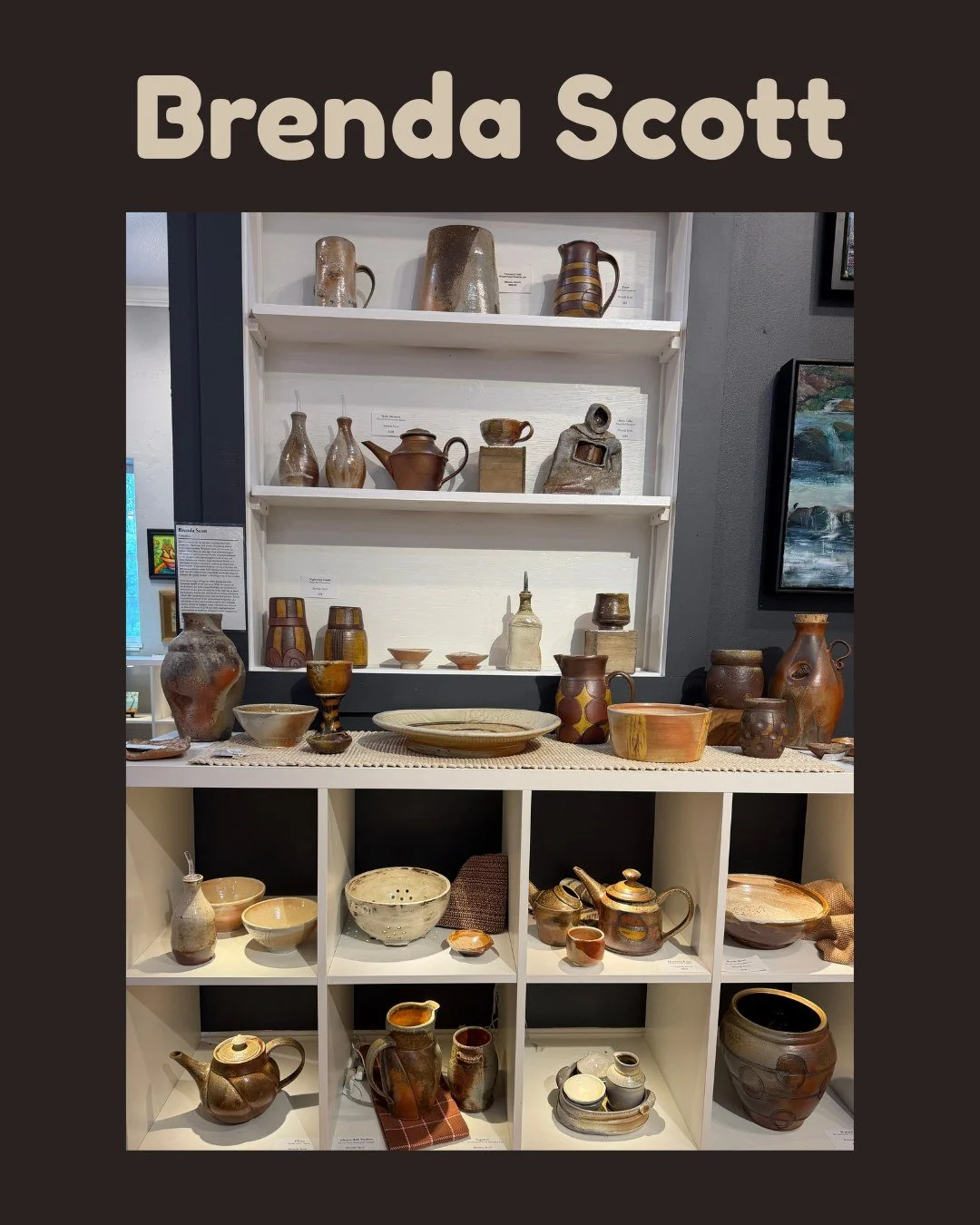 BRENDA SCOTT has brought in some of her classic wood fired ceramics! We are loving the natural colors on these 😍They are definitely one of a kind . 

If you are interested in a piece, please call the gallery to learn more about it!
☎️ 503-674-5050 ☎