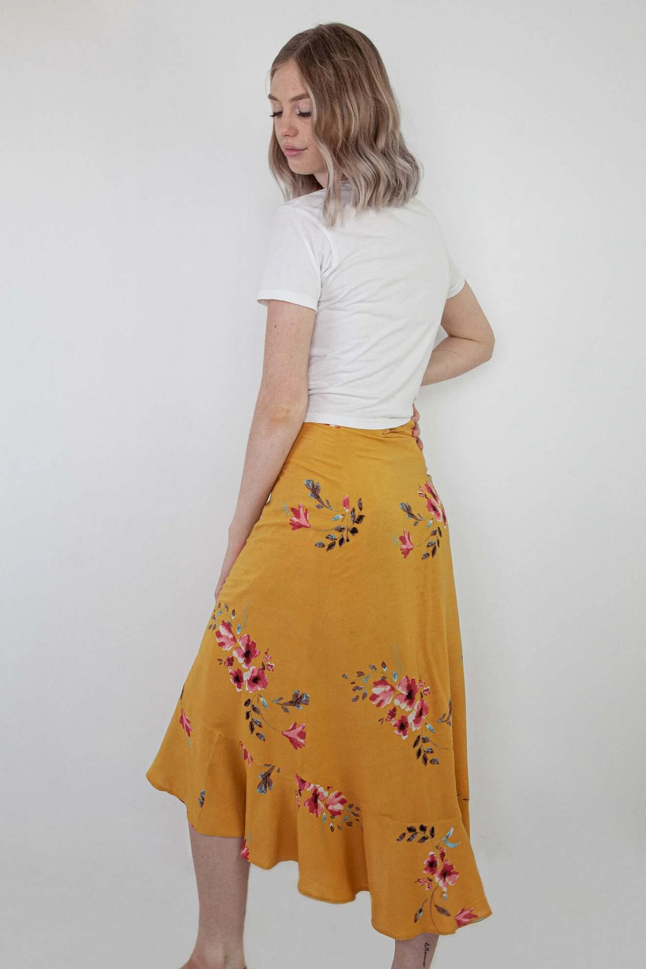made label frankie wrap skirt