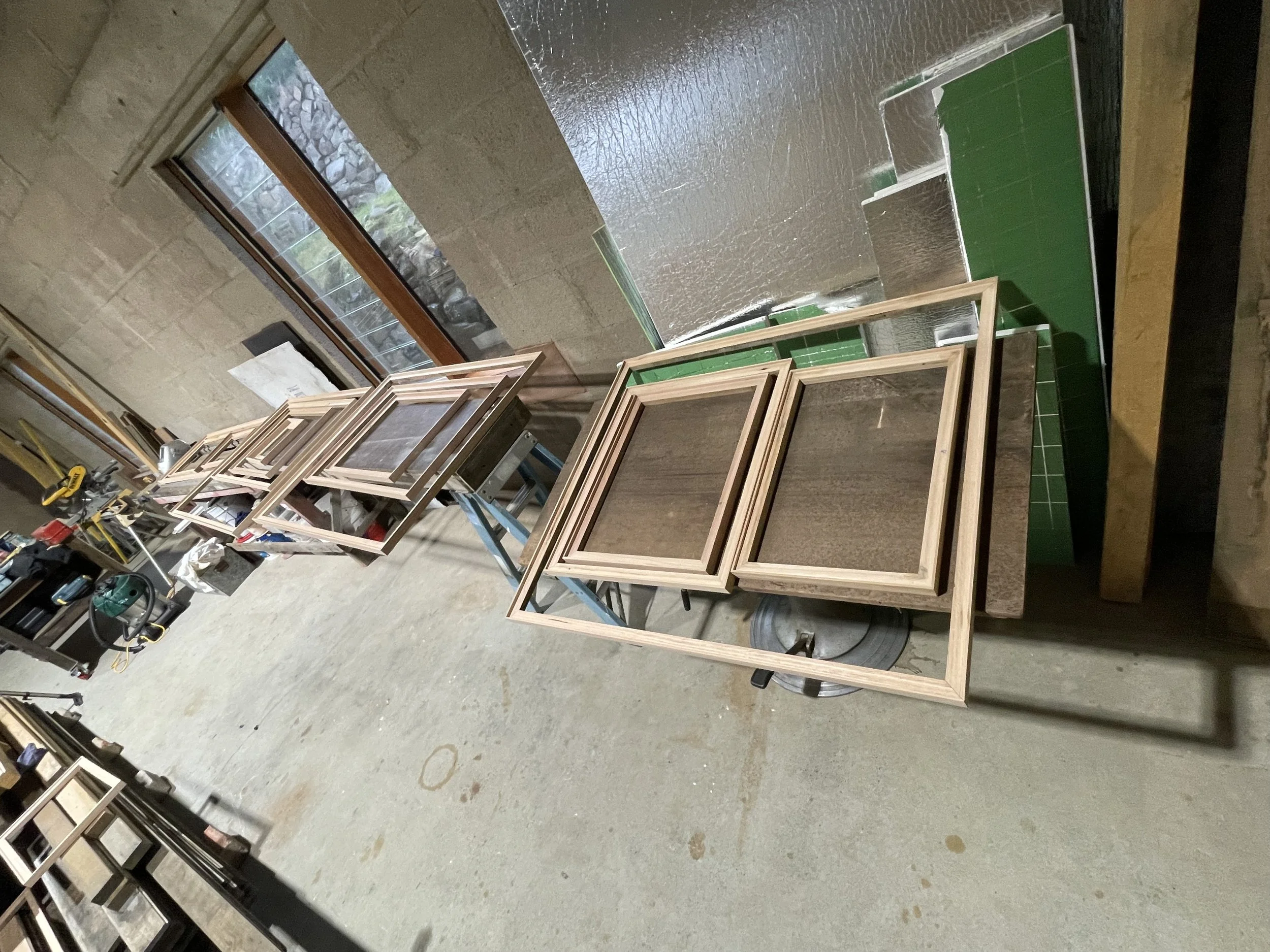 Handcrafting the timber frames