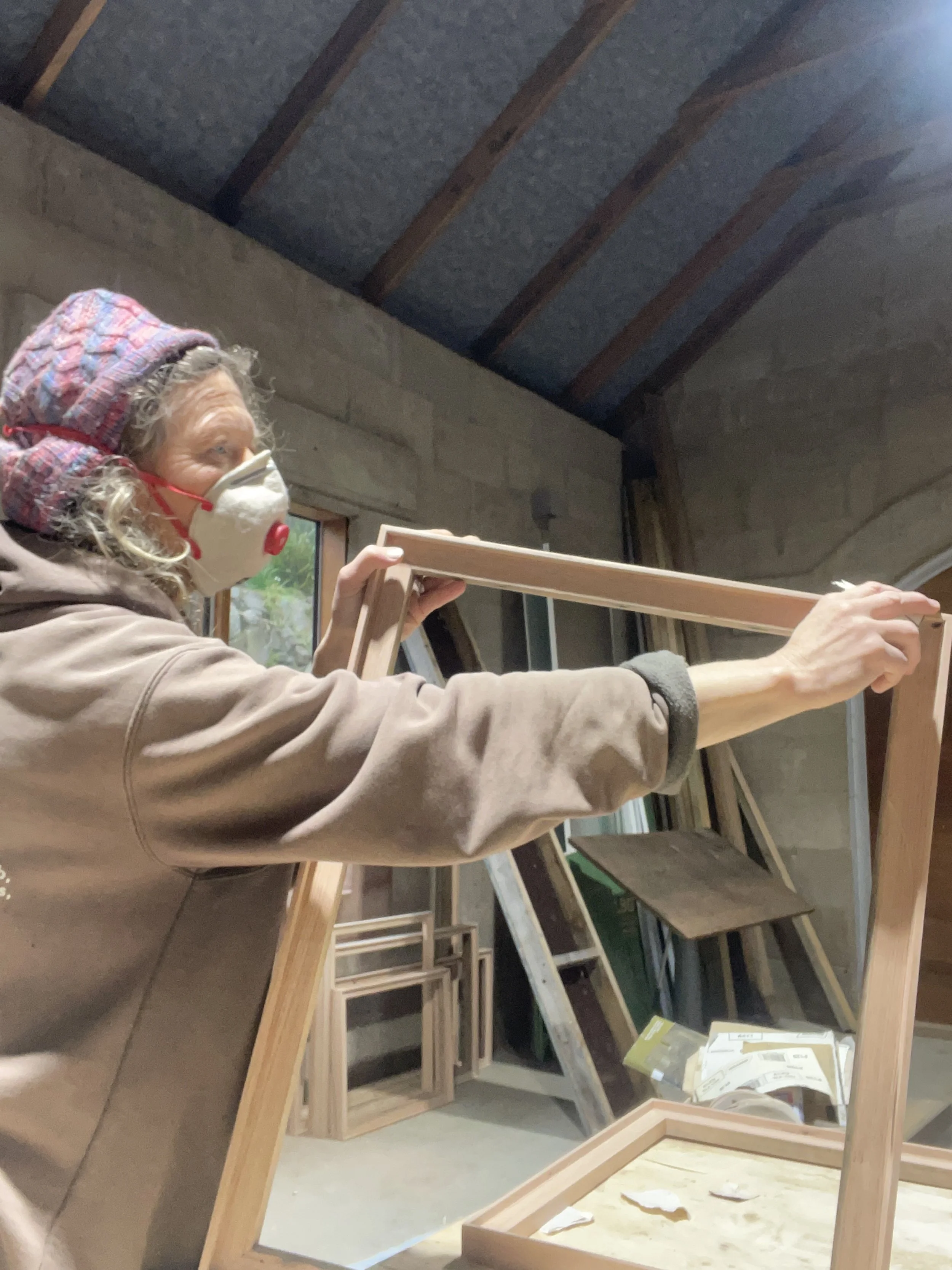 Handcrafting the timber frames
