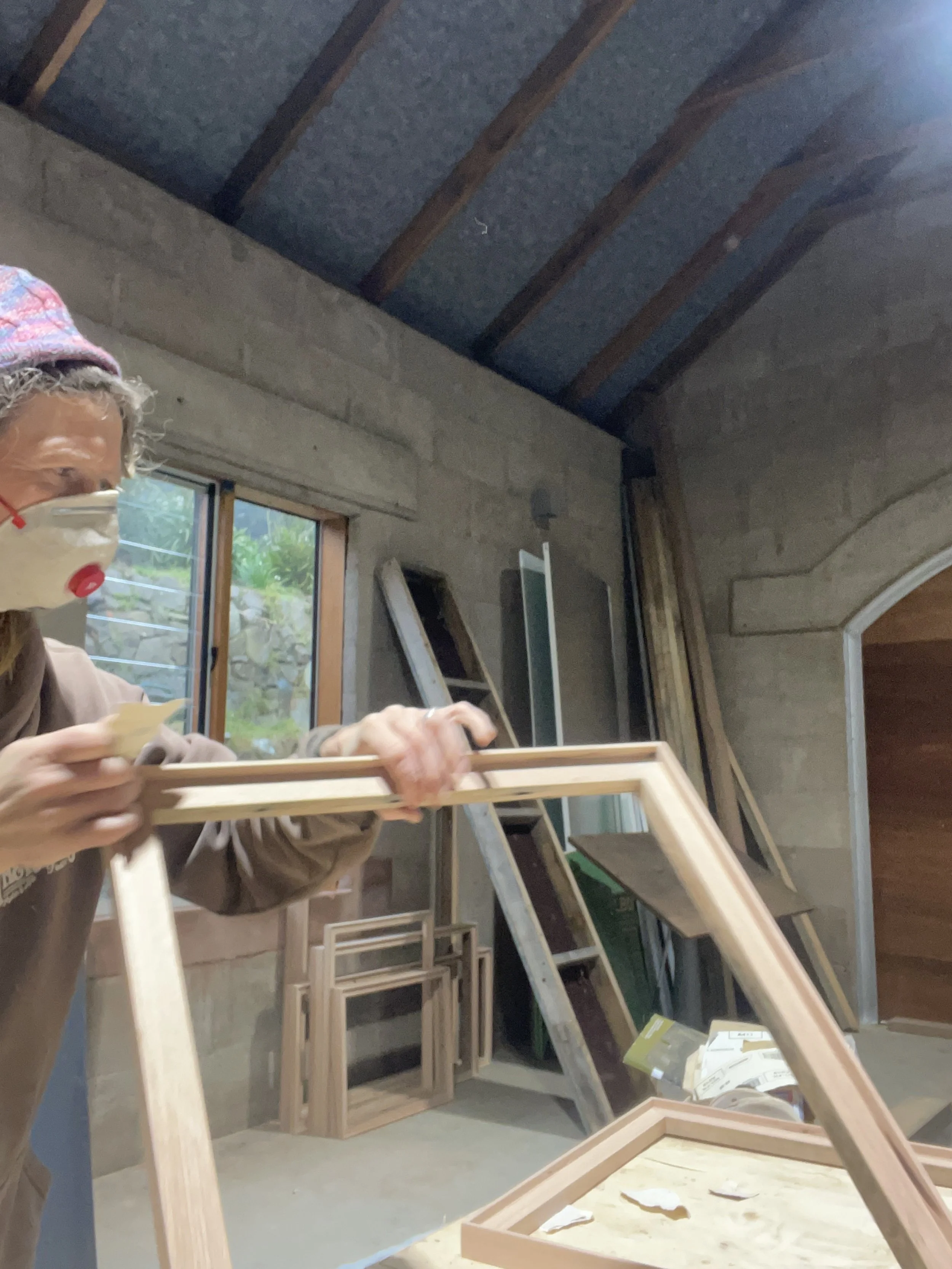 Handcrafting the timber frames