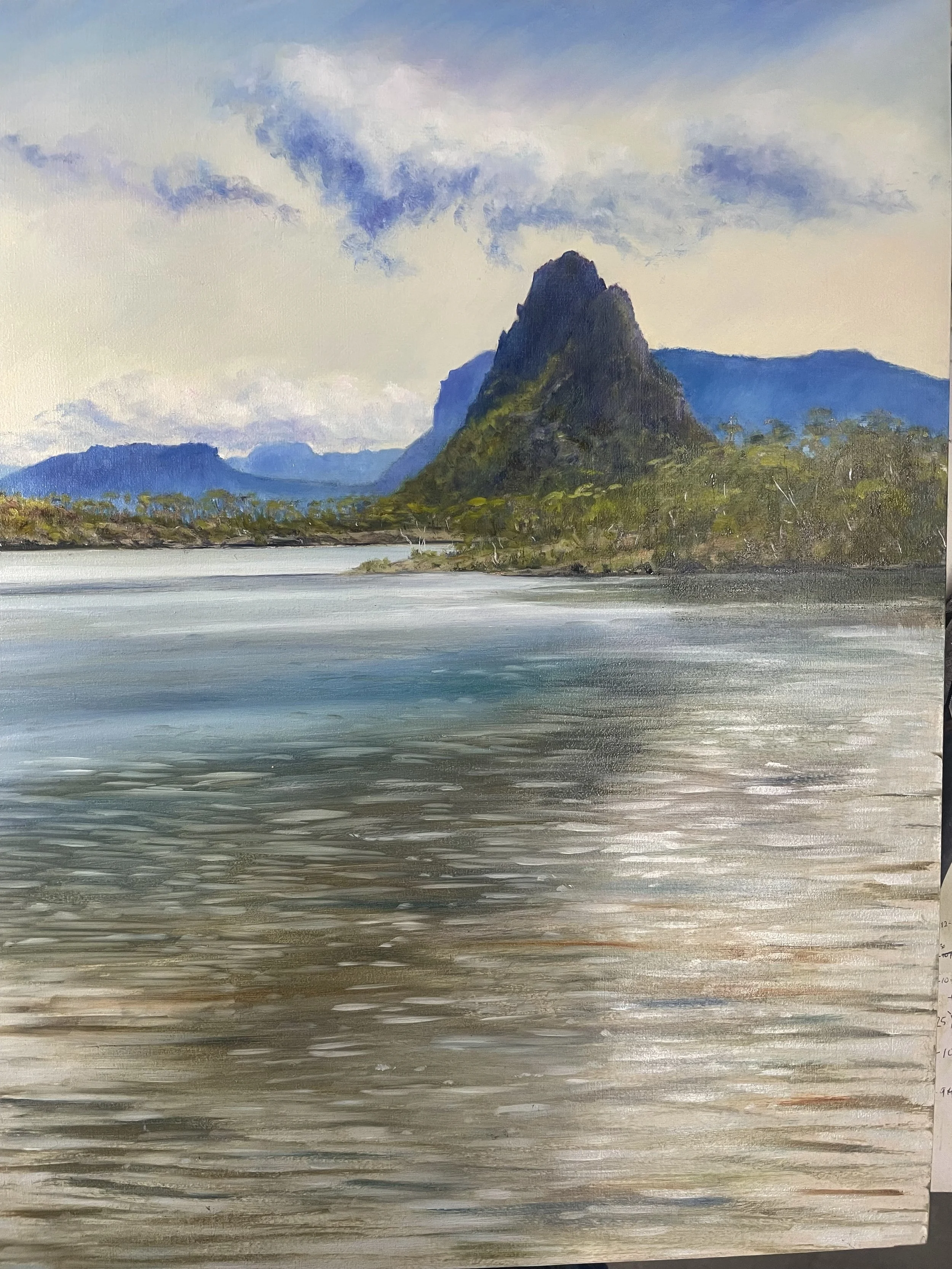 Mt Ida from Rim Lake with Waratah coming progression.
