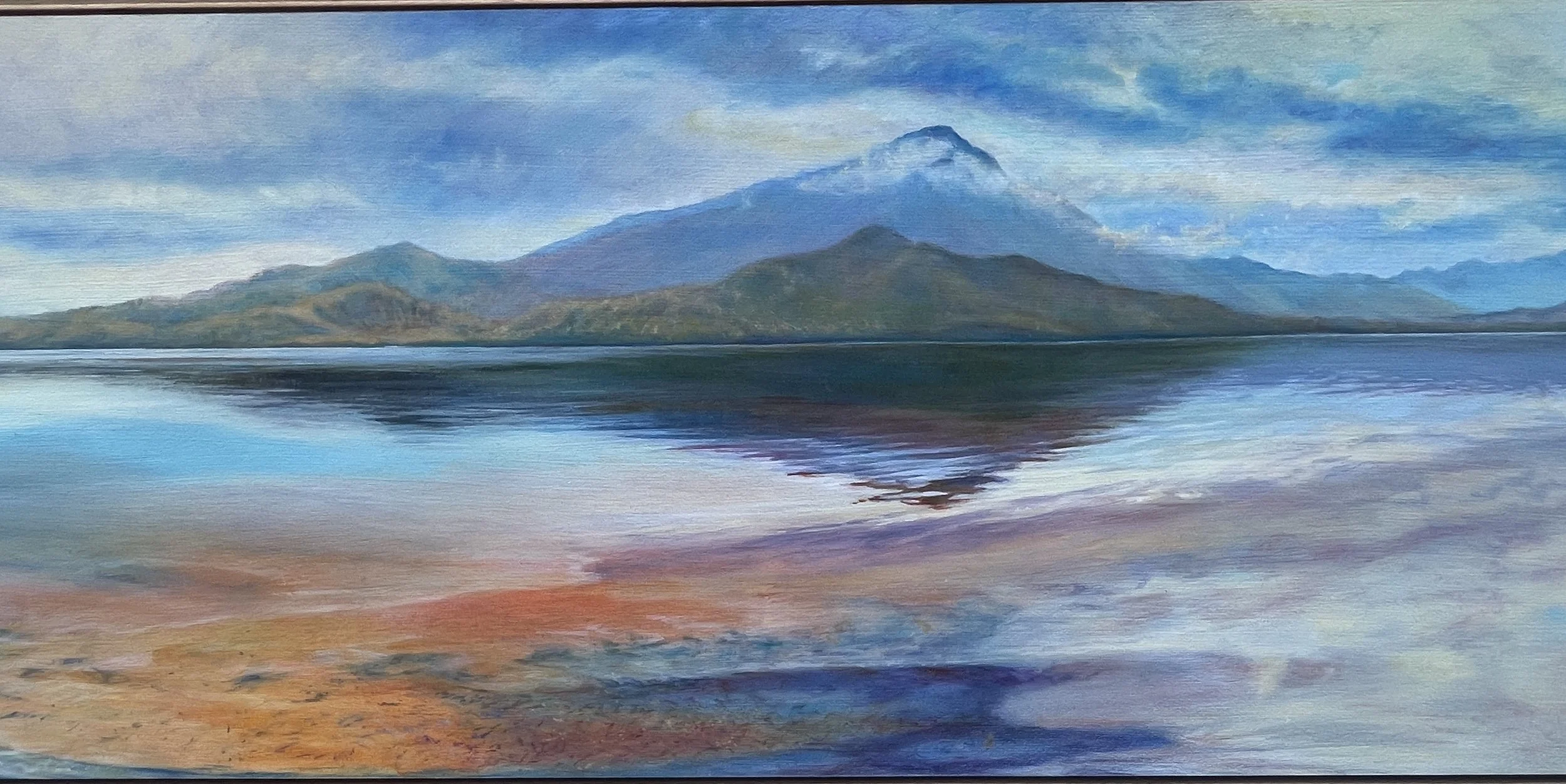 New River Lagoon. Oil on board
