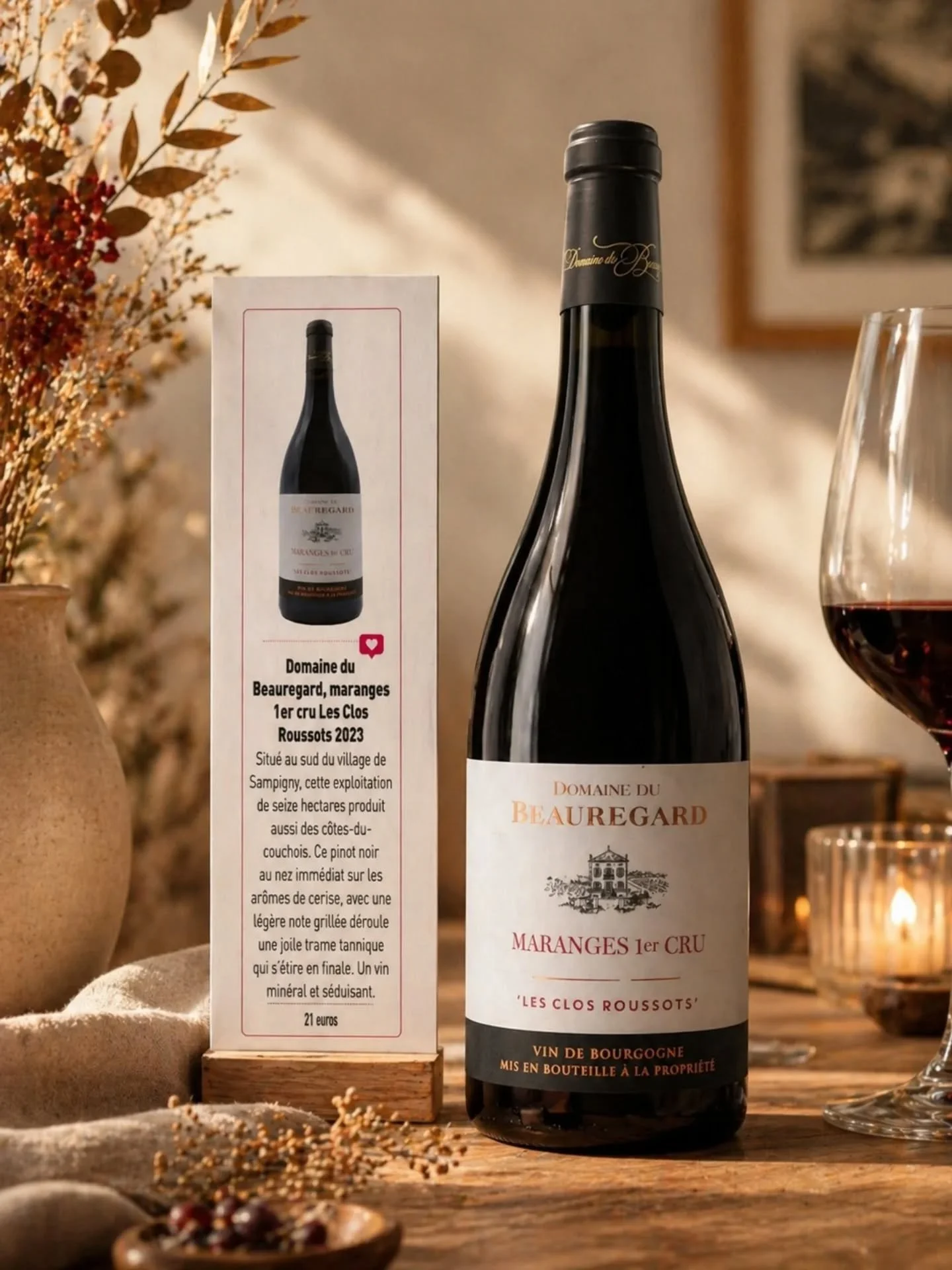 ✨ Une belle surprise dans @bettanedesseauve En Magnum&hellip; et une vraie fiert&eacute; pour nous.

Voir notre Maranges 1er Cru &ldquo;Les Clos Roussots&rdquo; 2023 mis en lumi&egrave;re dans En Magnum, c&rsquo;est bien plus qu&rsquo;un article.
C&r