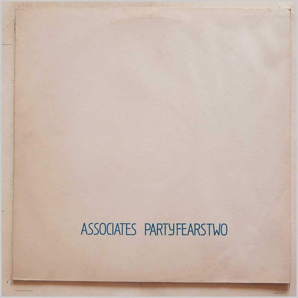 Vinyl record cover with text 'ASSOCIATES PARTYFEARSTWO'