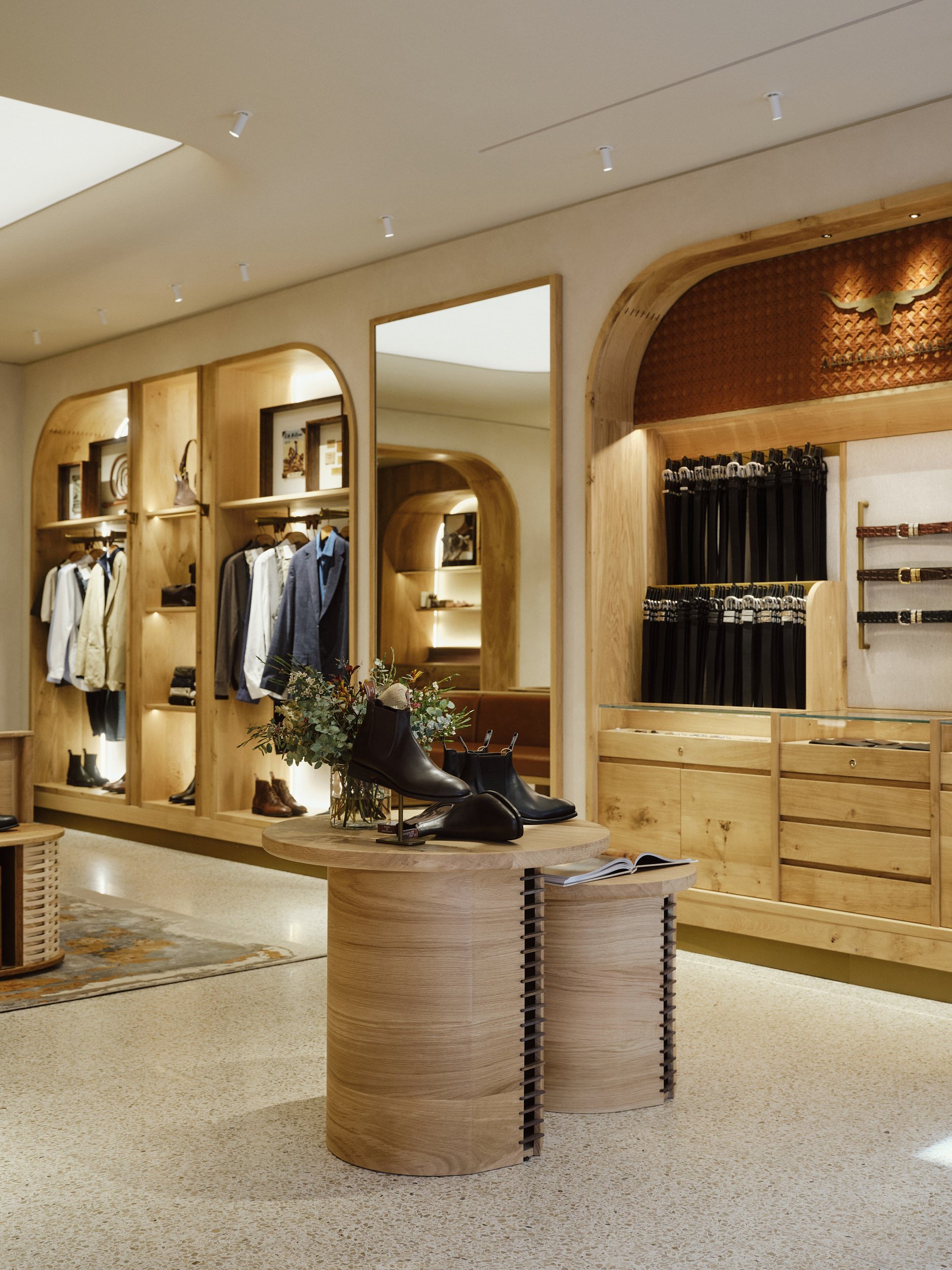 Designing the store interior for RM Williams on Jermyn Street
