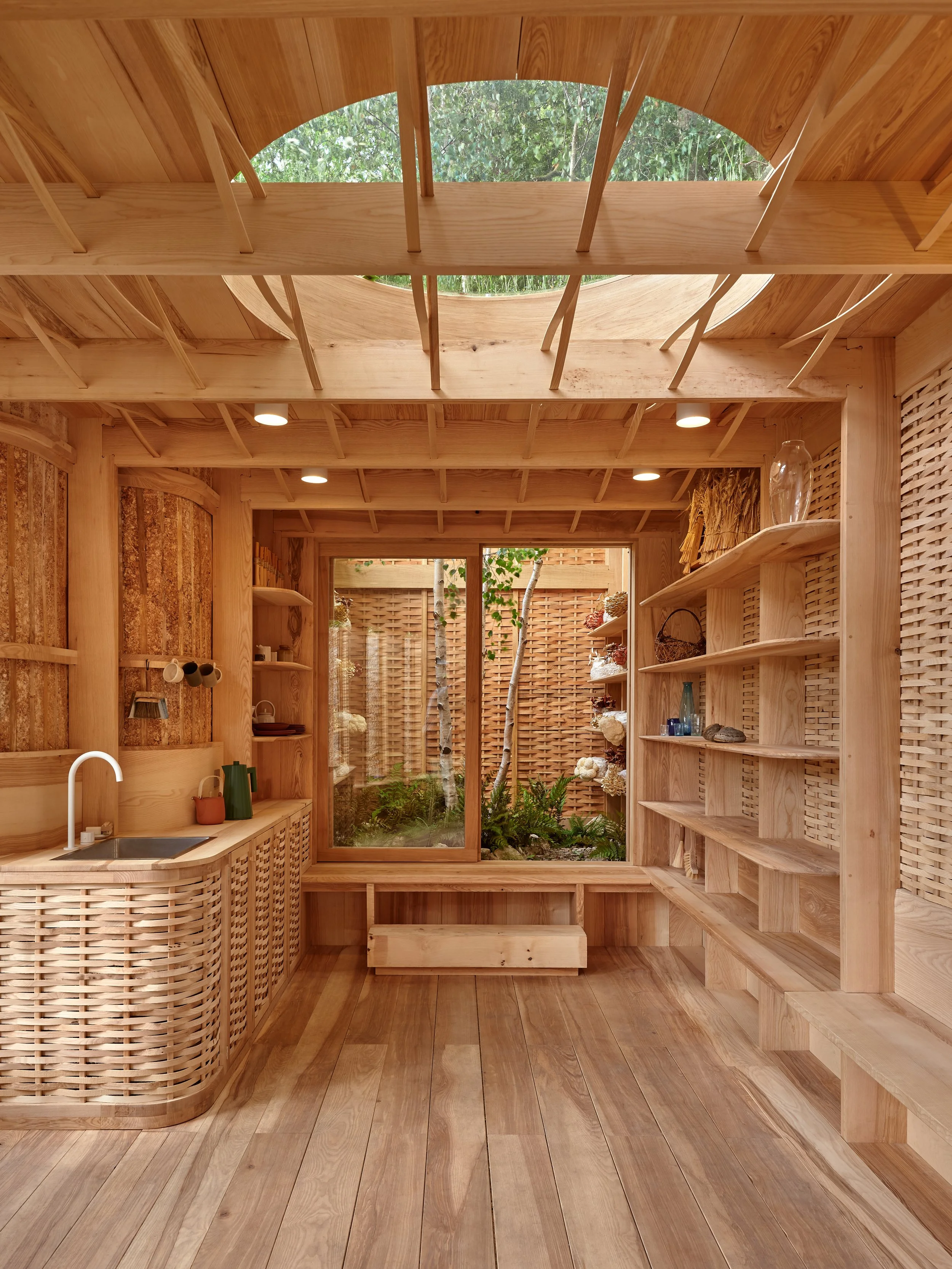The Mycelium Pavilion at the Chelsea Flower Show