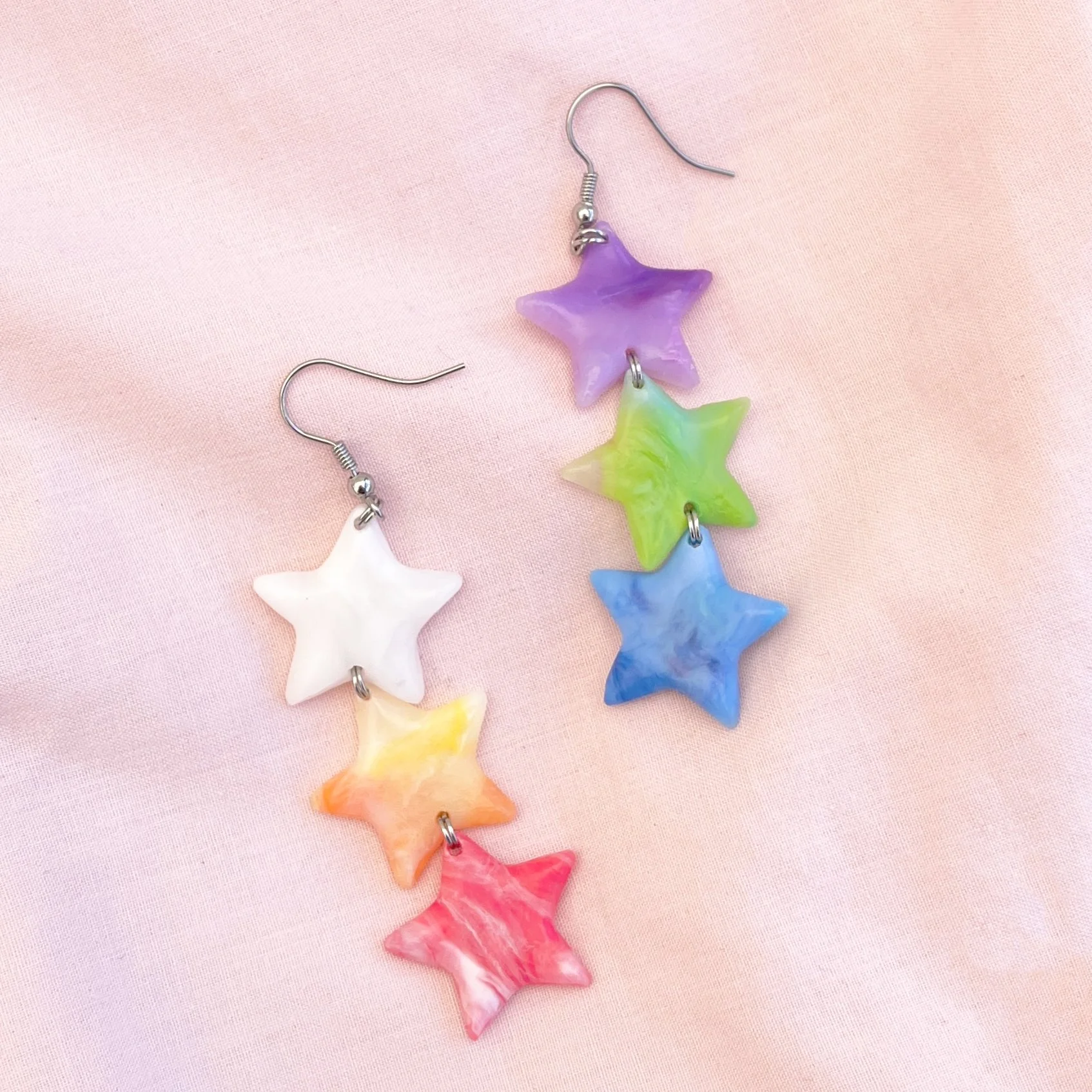 Centaurus (Multicoloured) - Recycled Plastic Earrings - One of a Kind