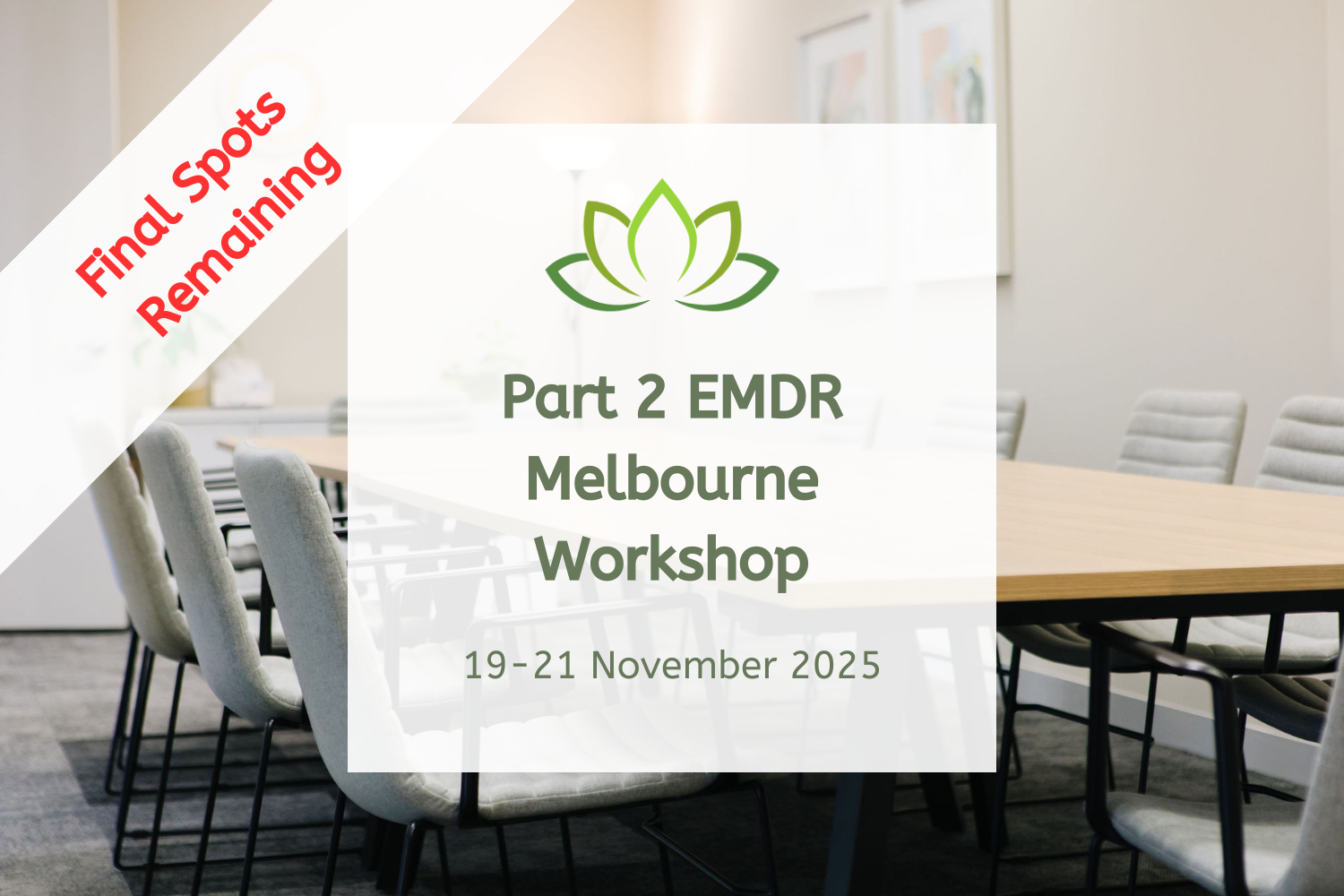 Part 2 EMDR Melbourne Workshop - November 2025
