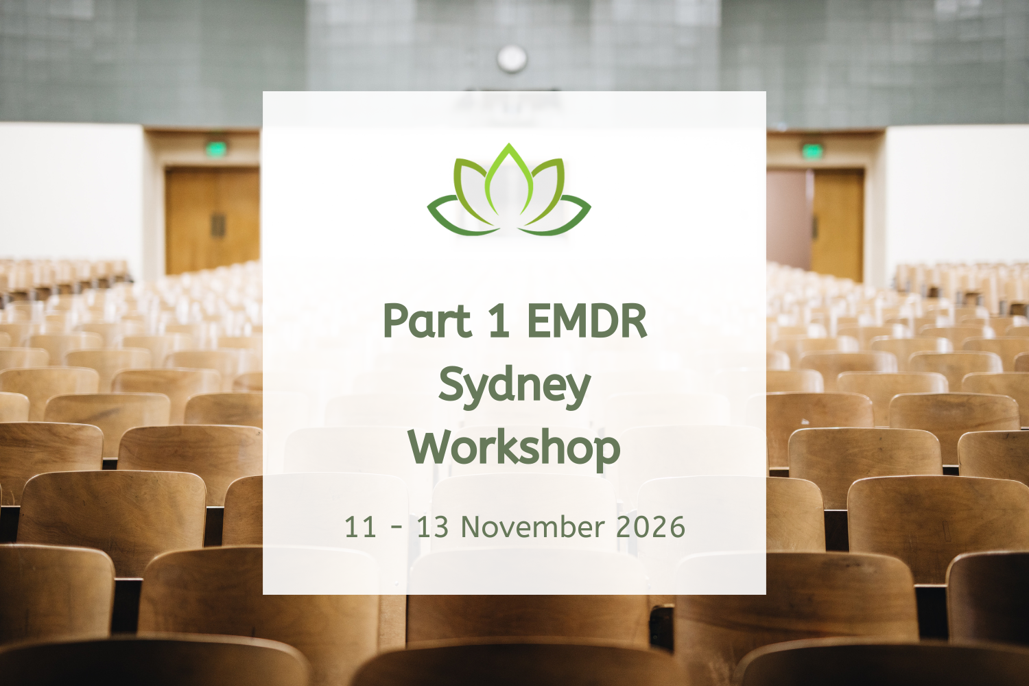 Part 1 EMDR Sydney Workshop - November 2026