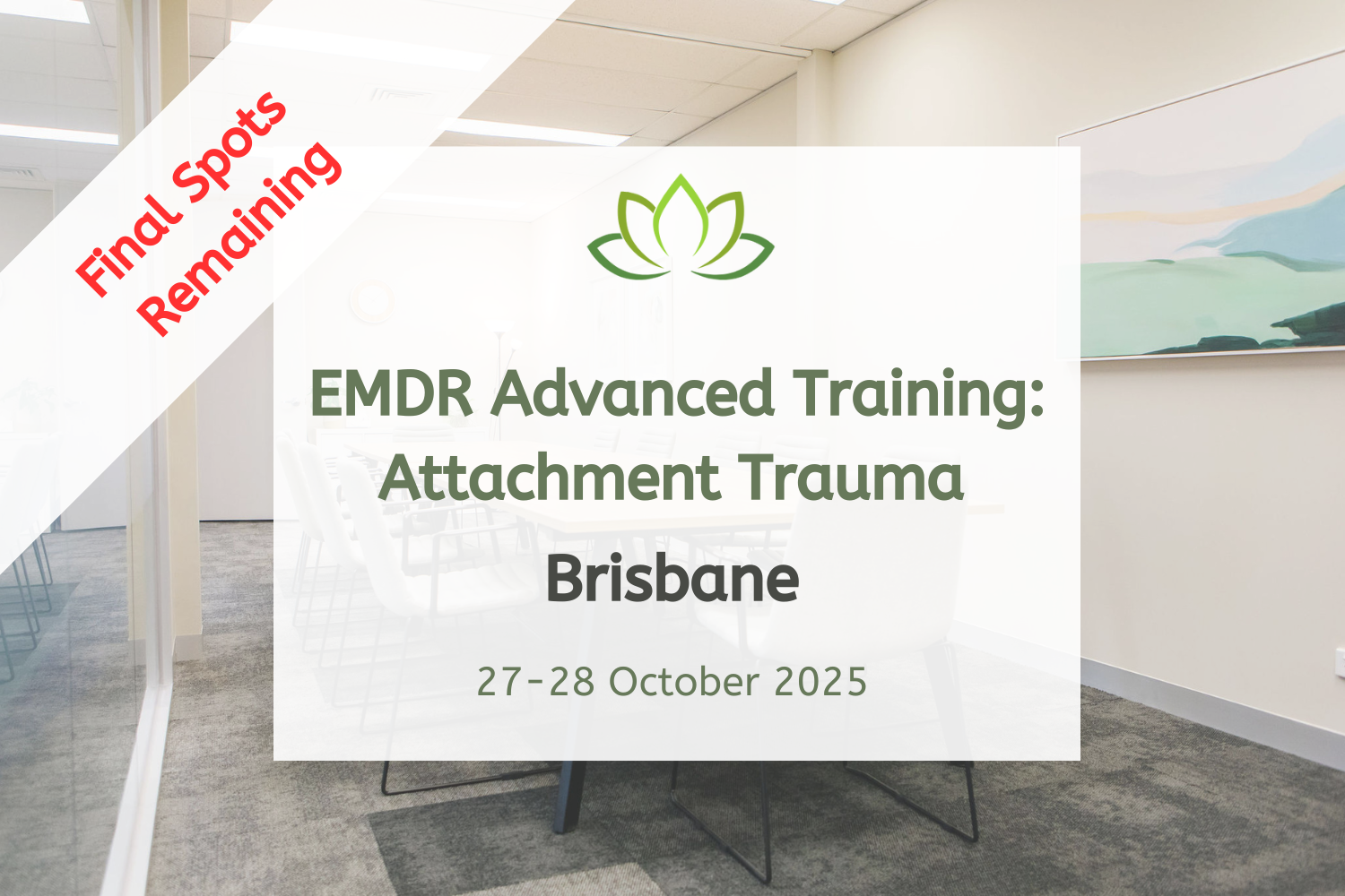 EMDR for Attachment Trauma | Brisbane – October 2025