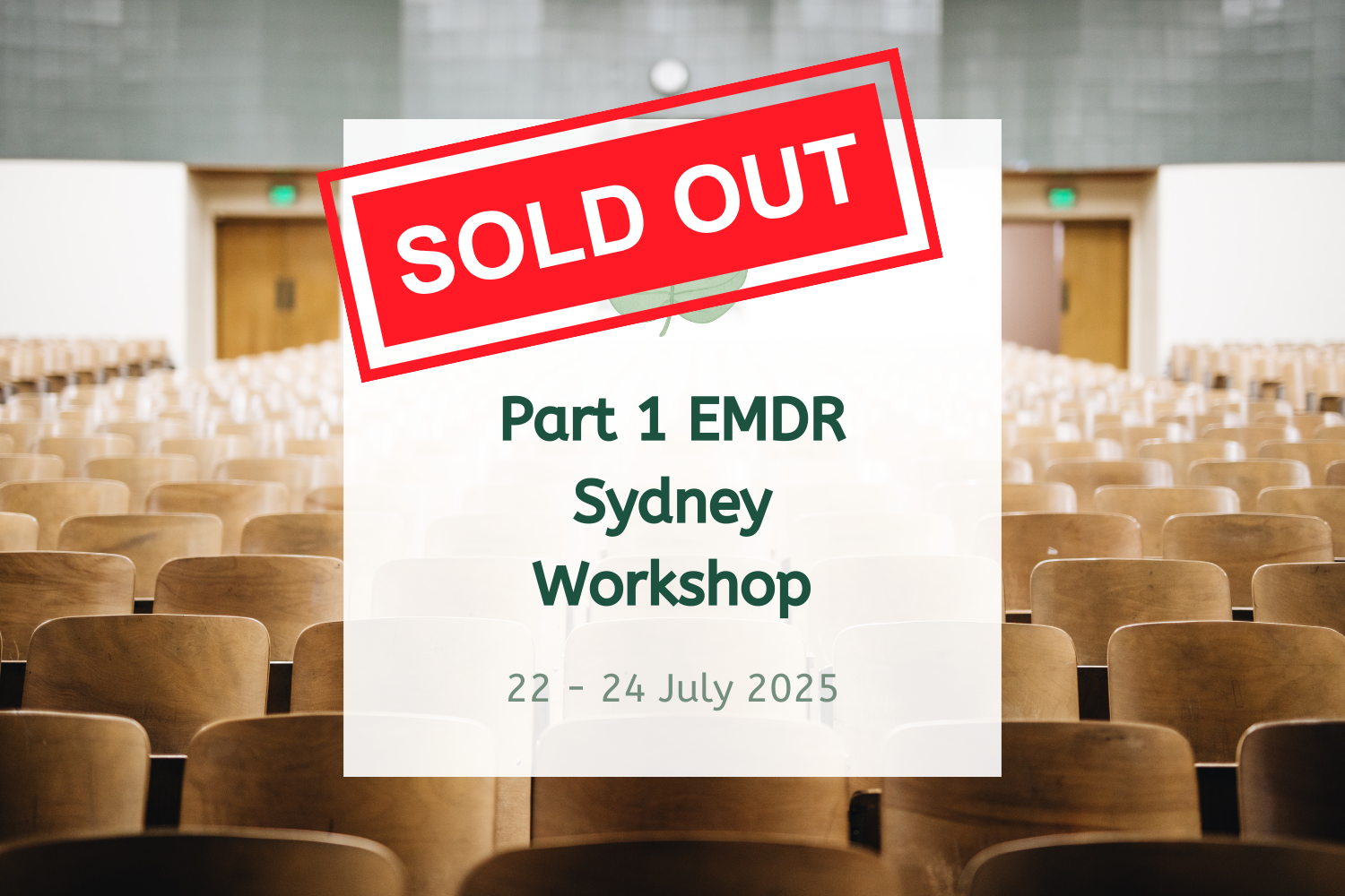 Part 1 EMDR Sydney Workshop - July 2026