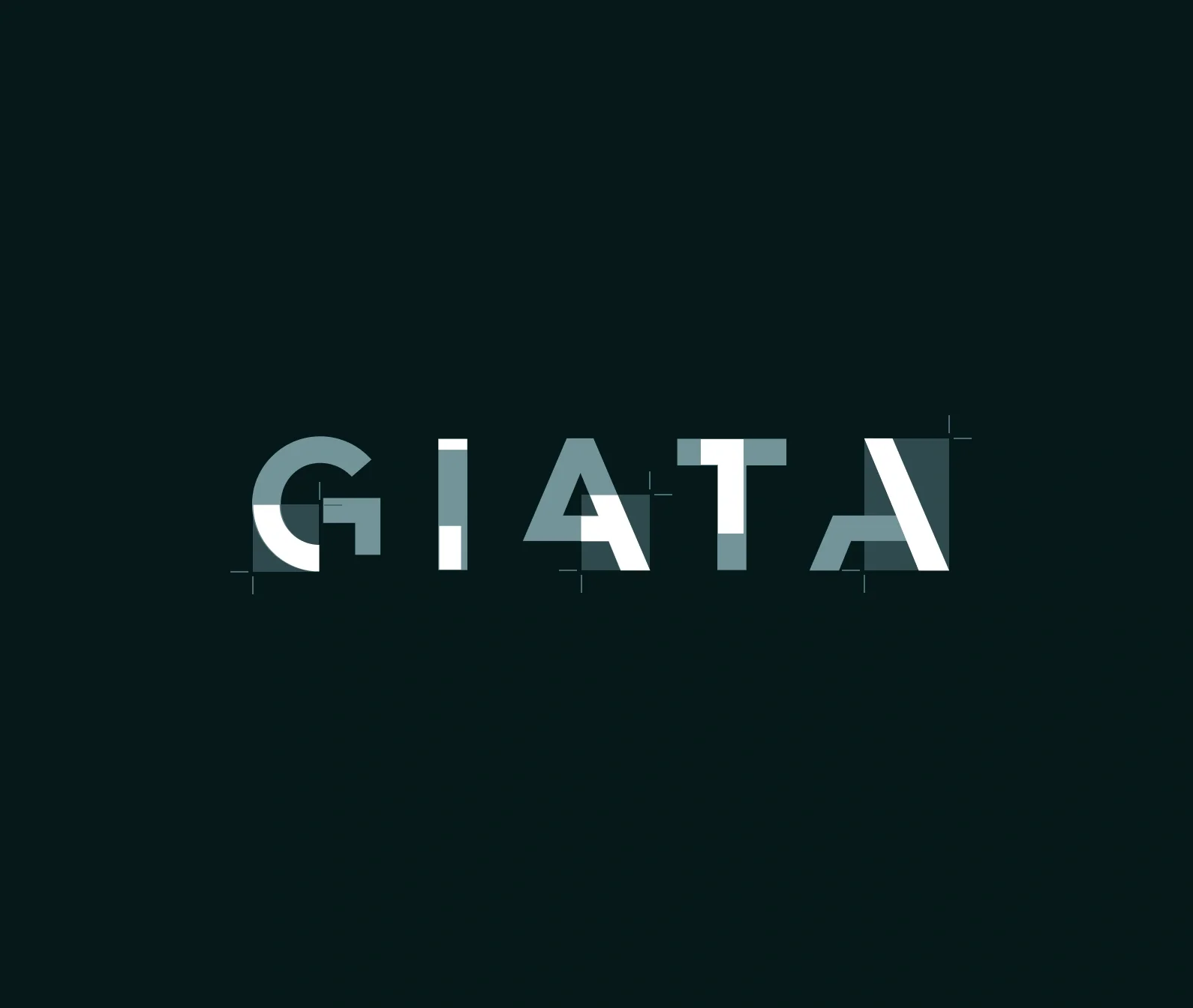 GIATA logo met vorm uitsnedes