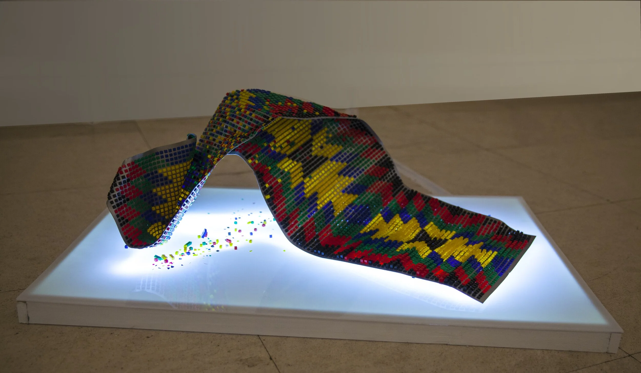 Ana Vujović, Kanonatra, metal and plastic, dimensions: 100cm x 60cm