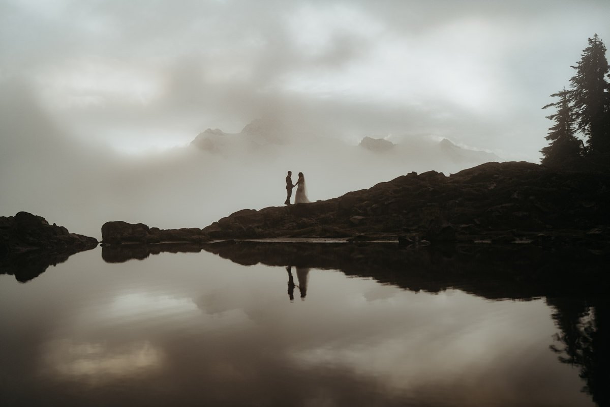 Moody morning at Artist Point, Mt. Baker