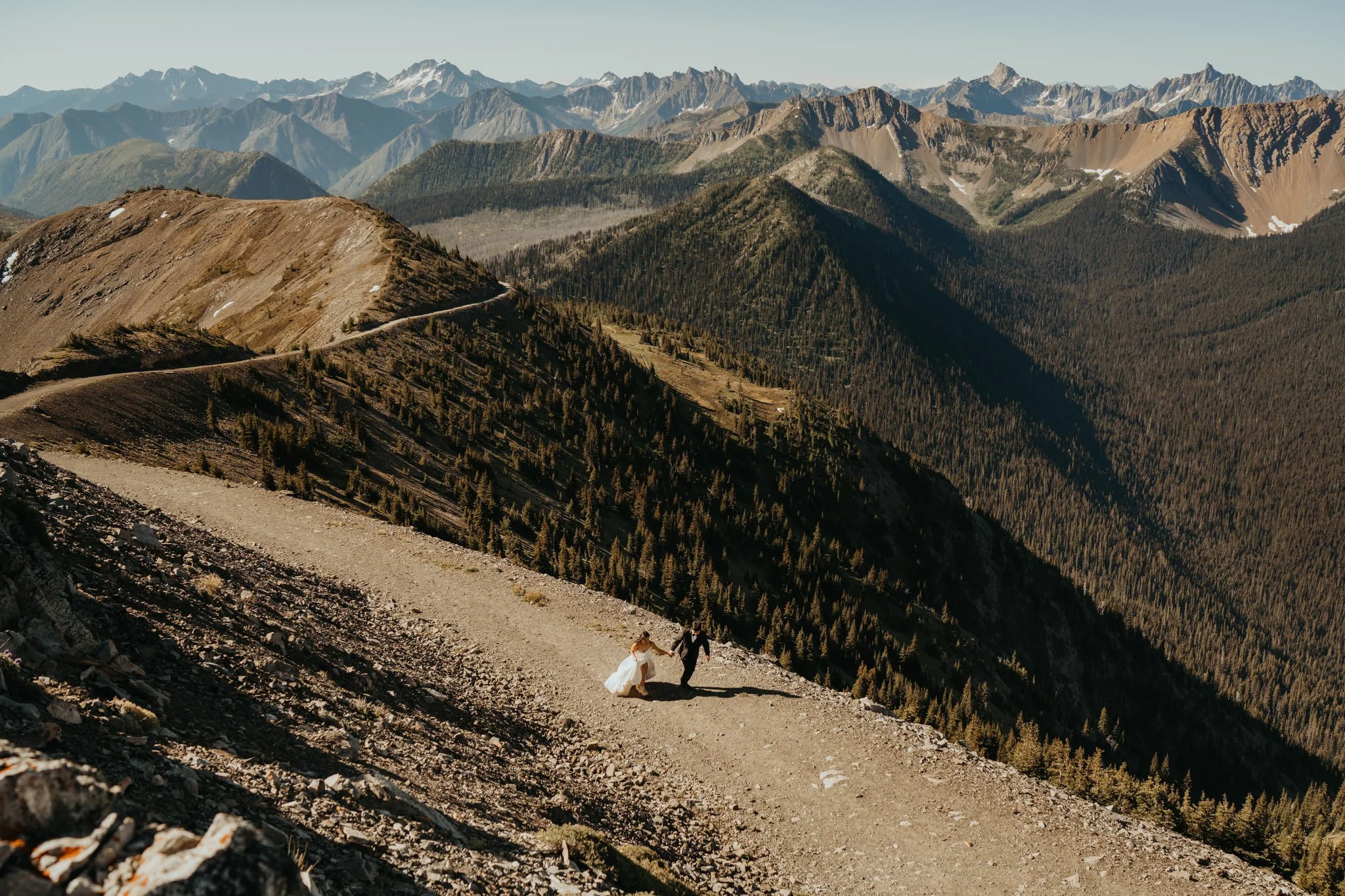 Sunrise Elopement at Washington Pass | Mountain Lookout Views in the North Cascades