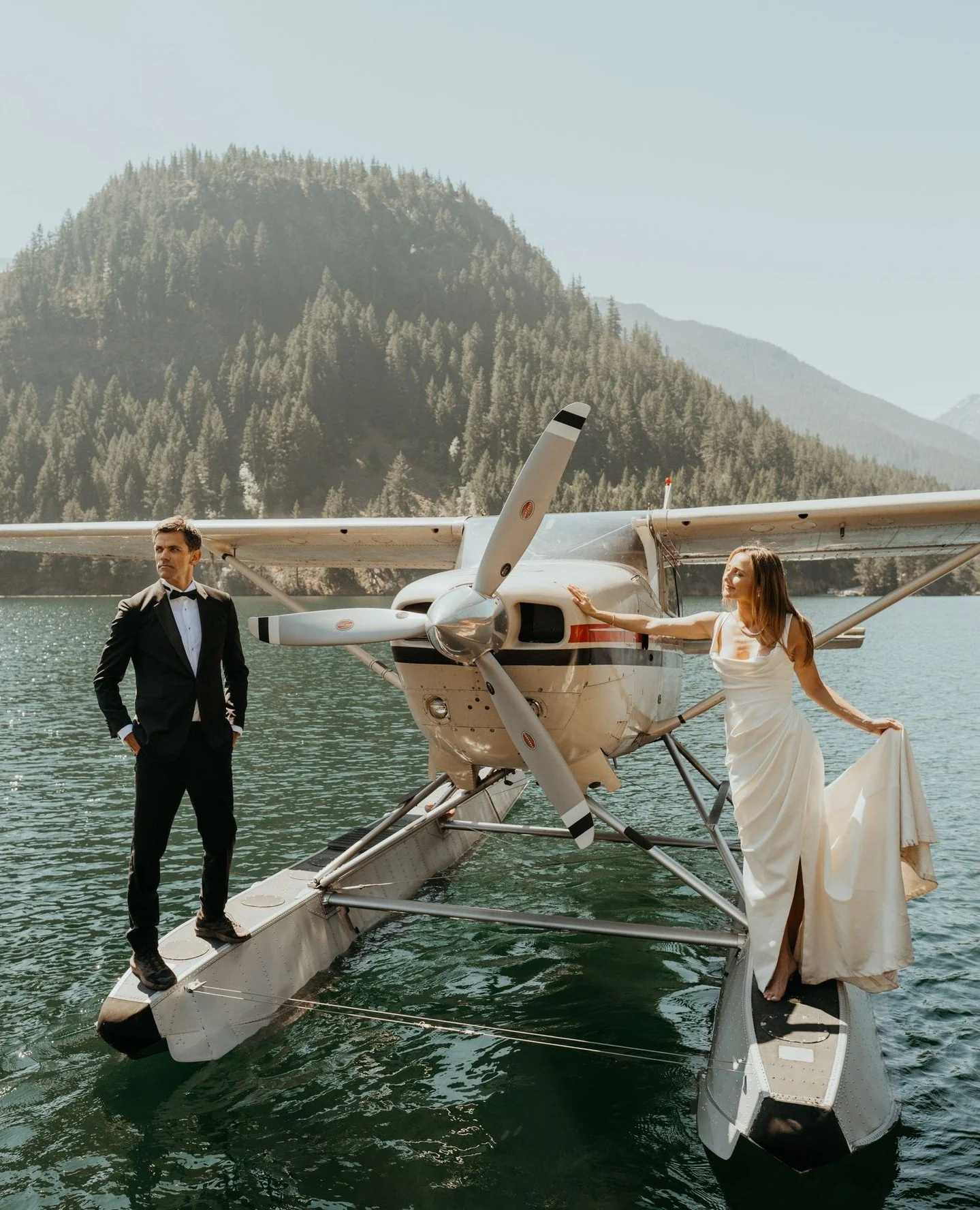 This is one of those serious "I love my job" moments. This elopement adventure was really special for me&mdash;I have kind of a thing for seaplanes, and some really special memories in seaplanes. They're just so darn romantic.⁠
⁠
There's ha