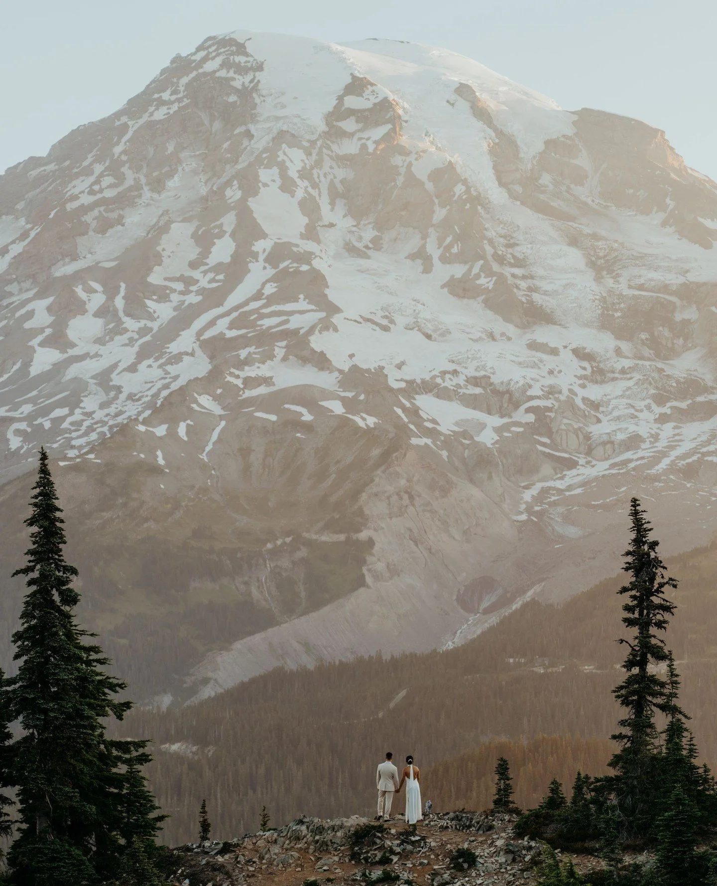 When this couple told me they wanted "Tiny Couple BIG MOUNTAIN" I took that as a personal challenge.⁠
⁠
But moreso than any specific shot or category of shots, my favorite thing about photographing adventure elopements is the incredible var