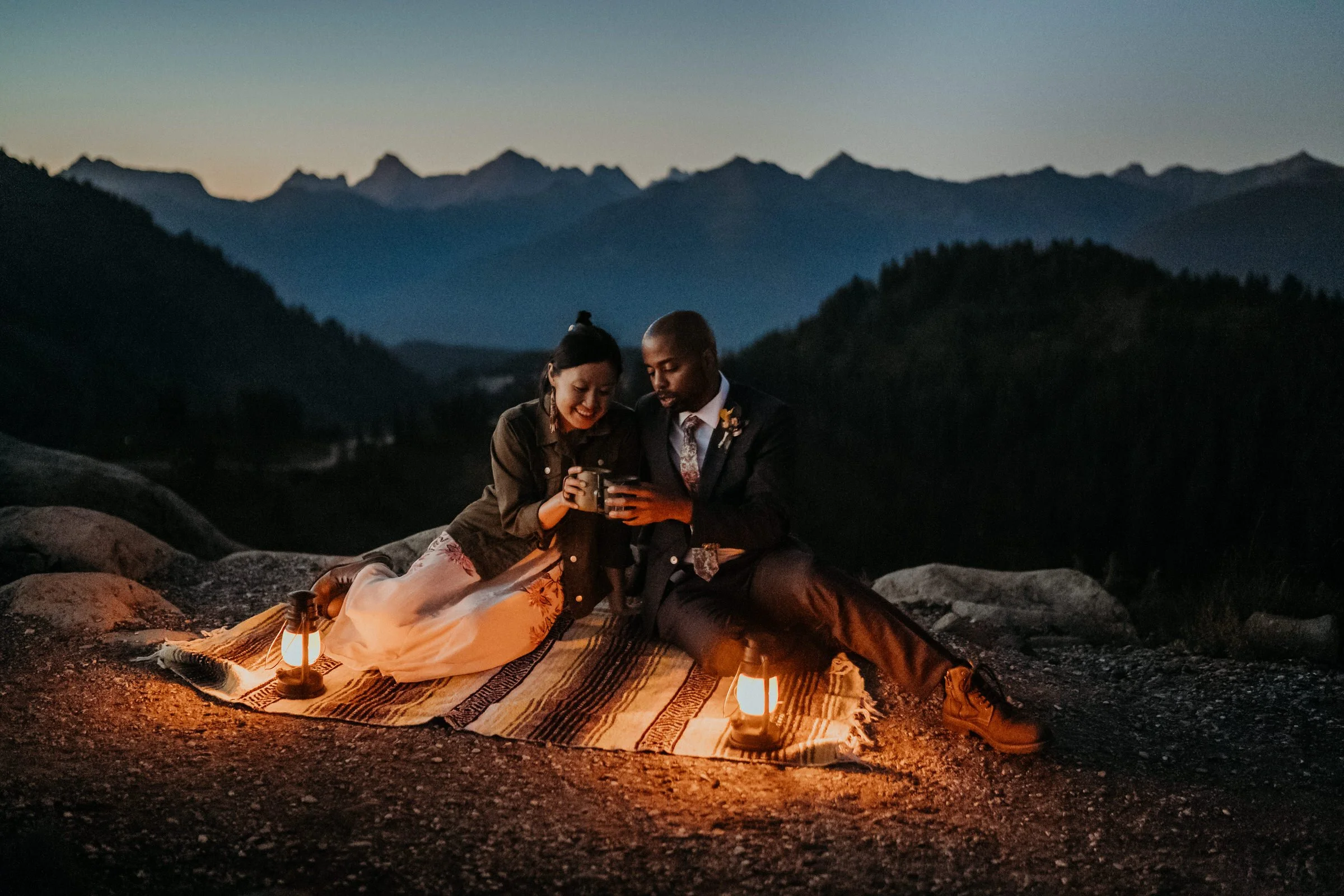 Alice &amp; John's Intimate Sunset Elopement at Artist Point