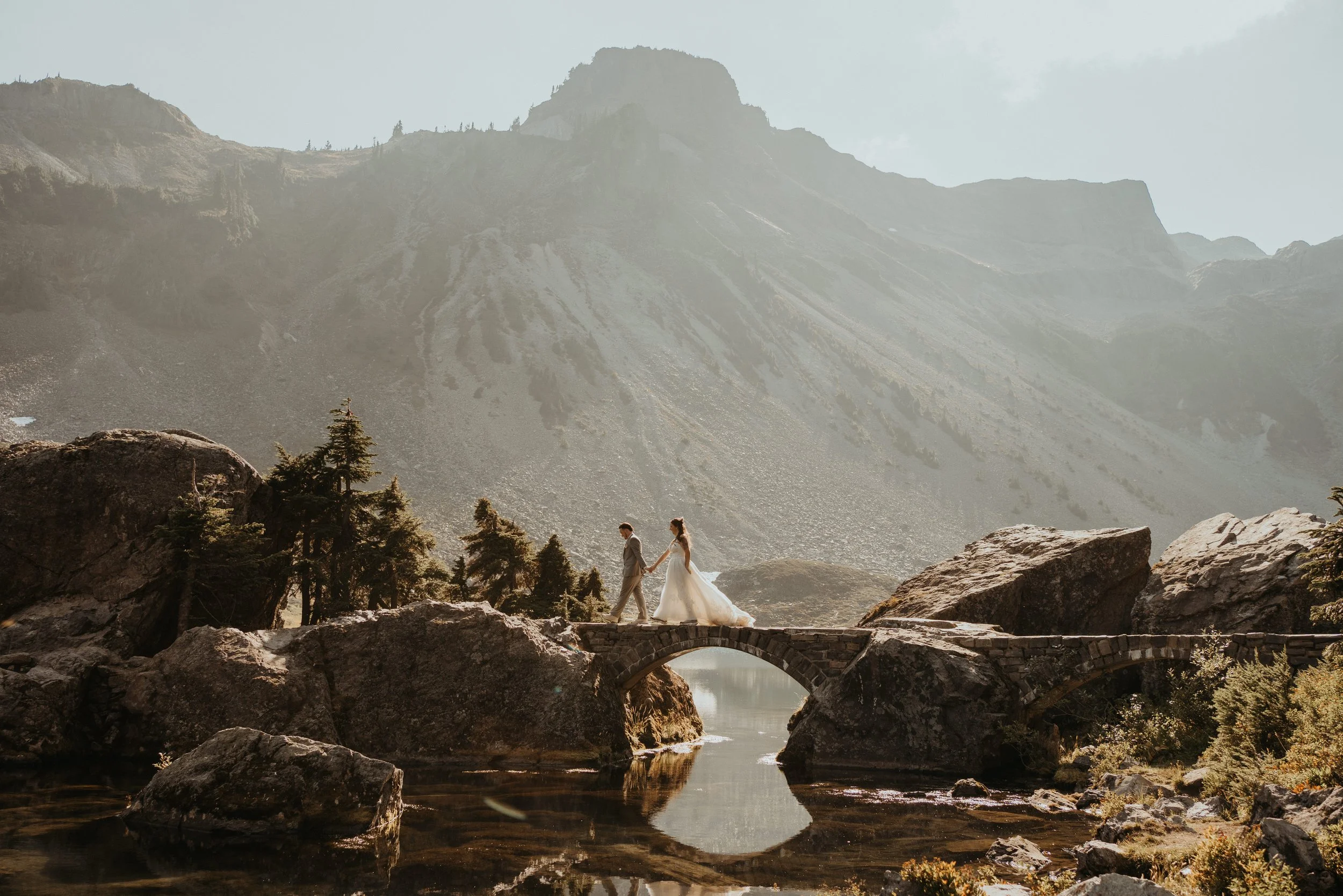 Stone bridge at Heather Meadows