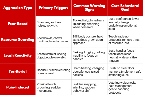 Identifying Canine Aggression Types