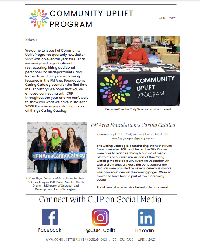 Newsletter — Community Uplift Program