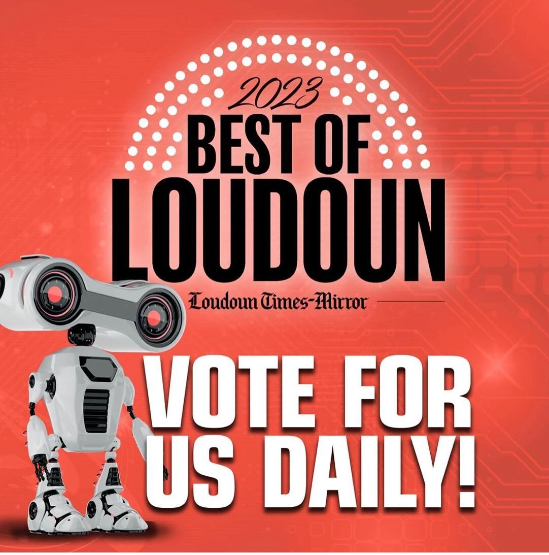 We are so honored and grateful to be in the top 5 of Best of Loudoun! We would appreciate your vote! You can vote every day until May 5th!