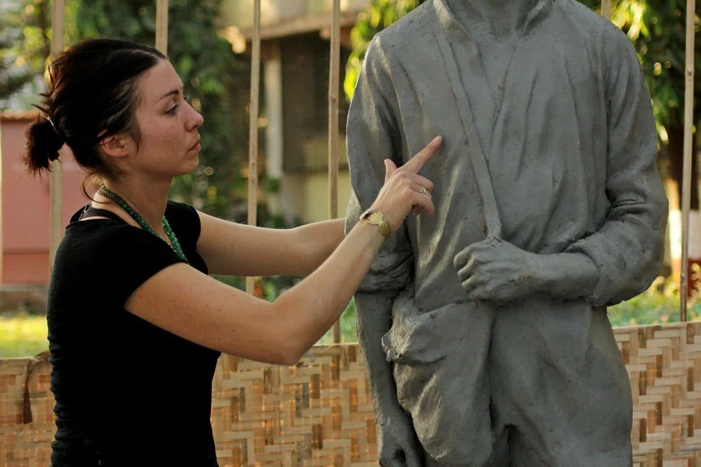 Johanna Schwaiger, sculptress, finding a traditional path in today's world