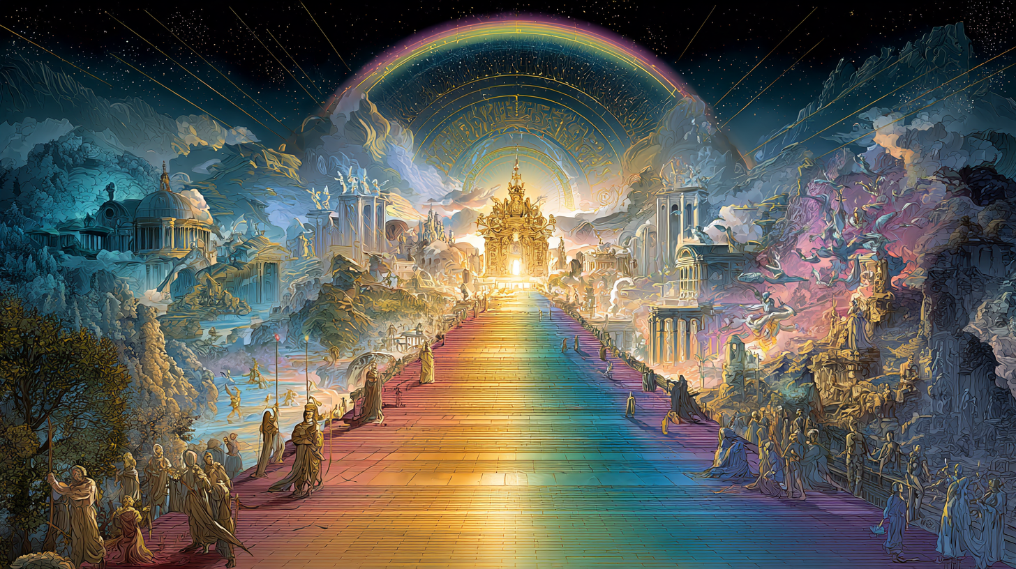 'Rainbow Path' by Masha Savitz Keys
