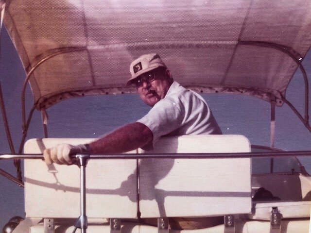 Bill at the helm of “8 T’s” in 1977.