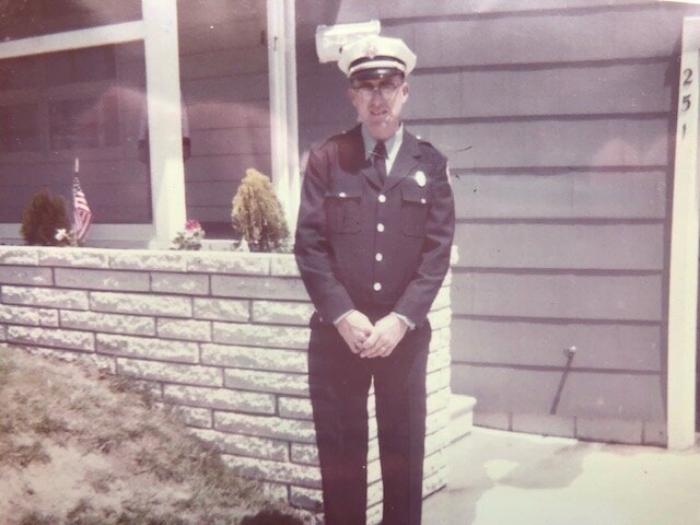 Bill Tozour, Avalon Volunteer Fire Department chief, 1961