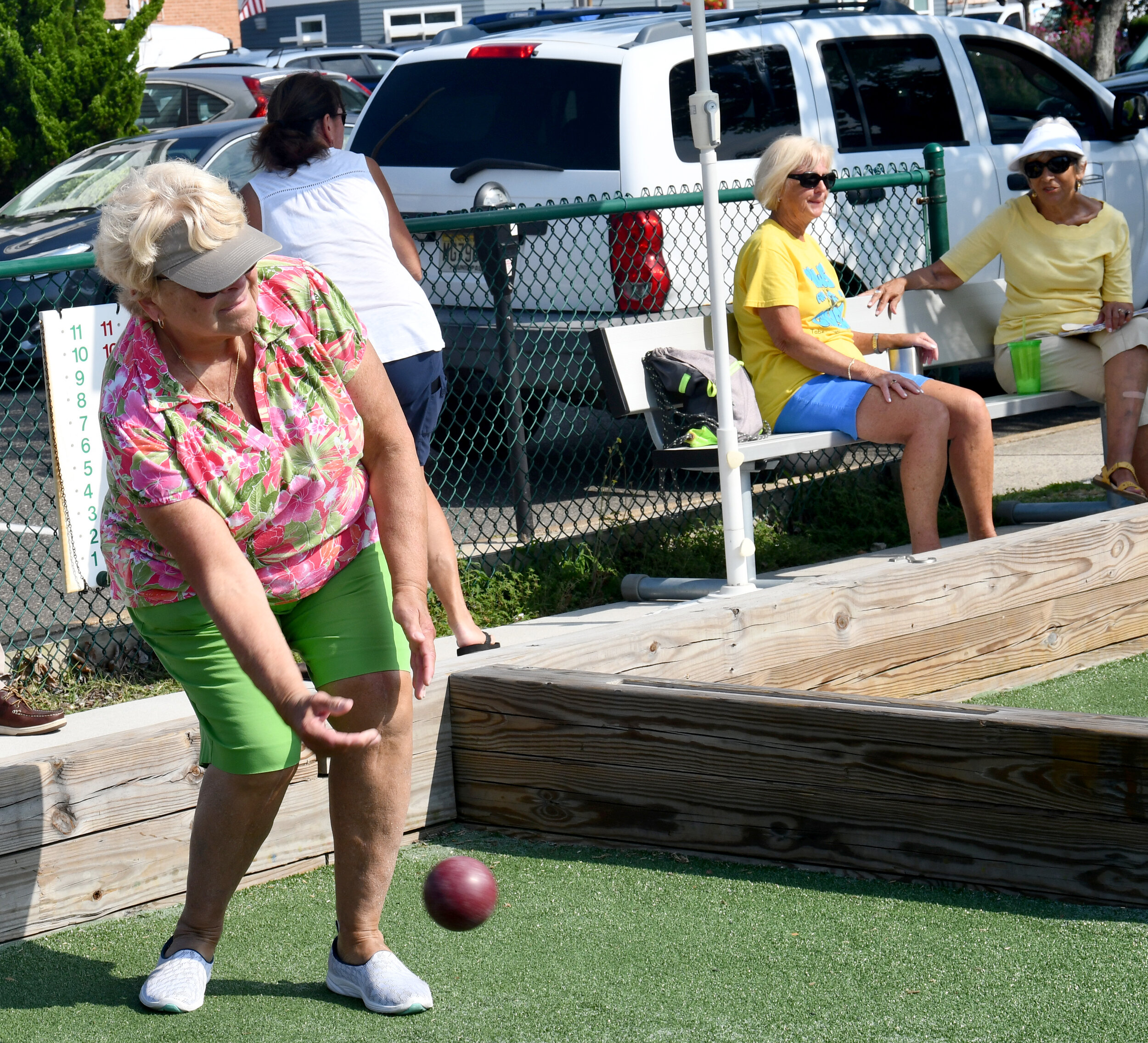 Roe Hufner demonstrates her championship form.