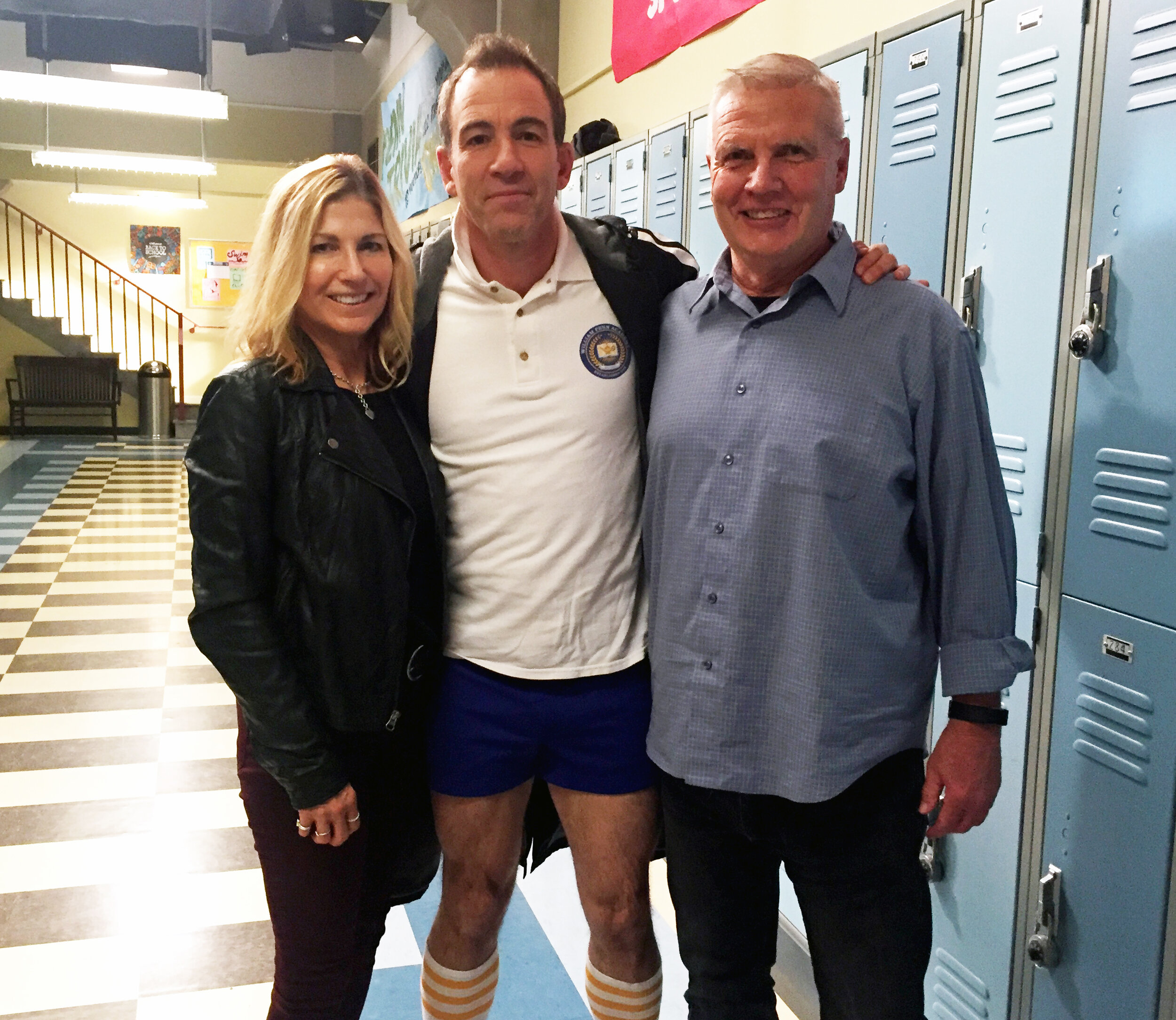 Rickey Mellor and his wife Mary on the set with Bryan Callen.